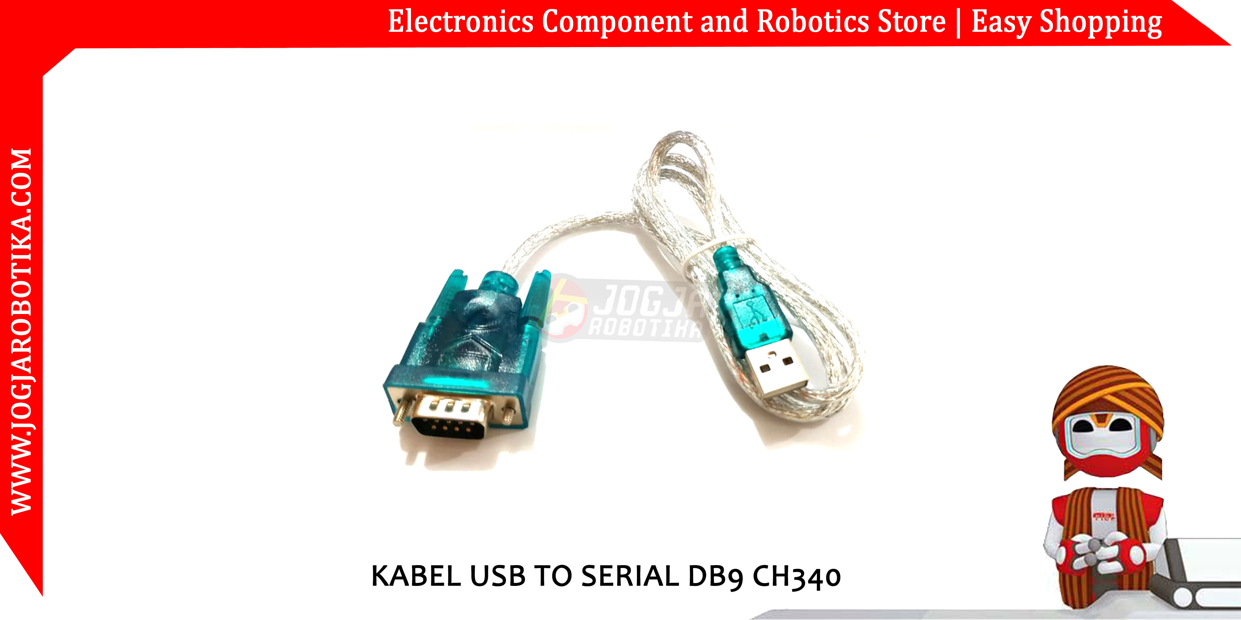 Kabel USB to Serial DB9 Ch340