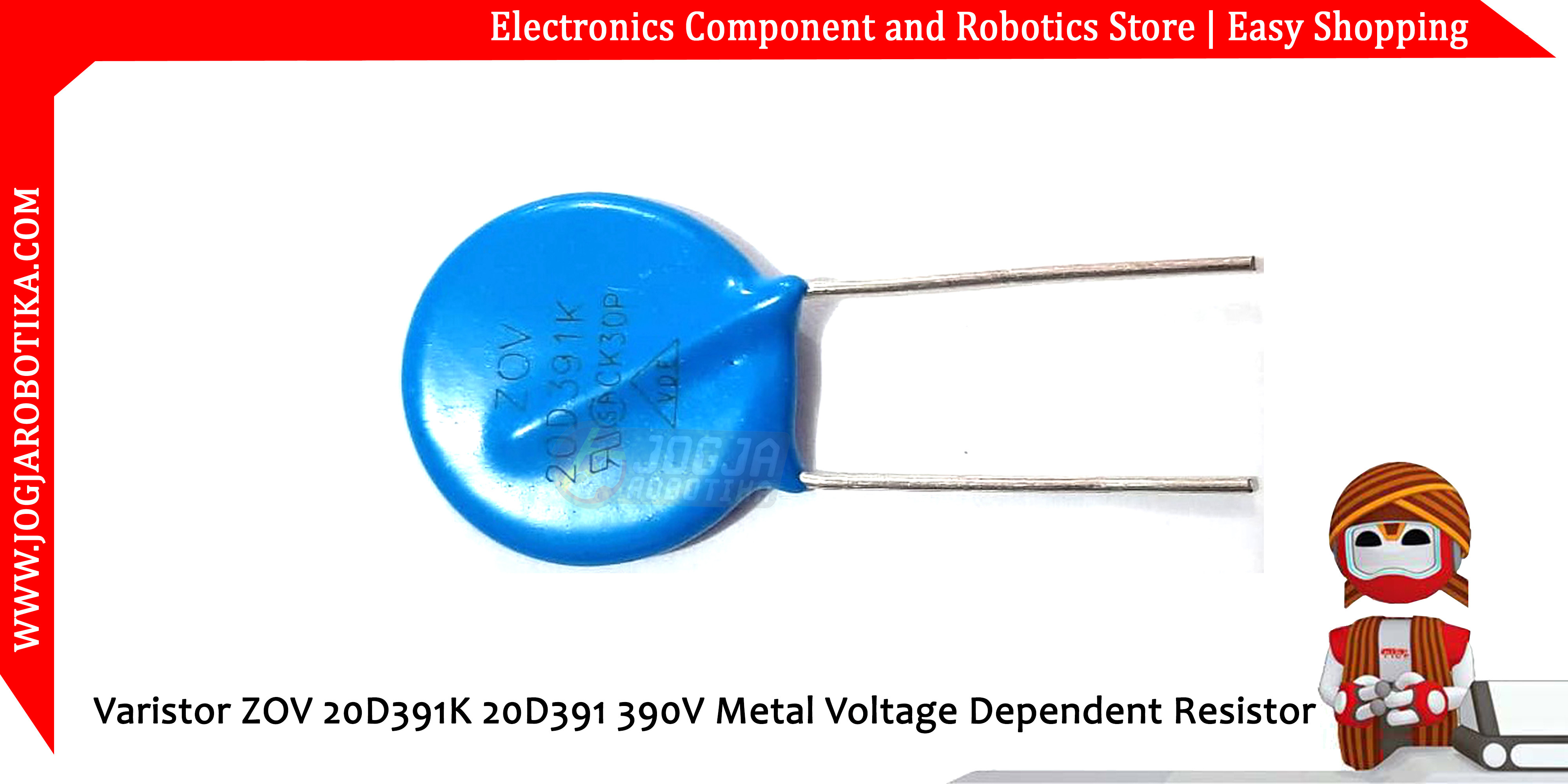 Varistor ZOV 20D391K 20D391 390V Metal Voltage Dependent Resistor