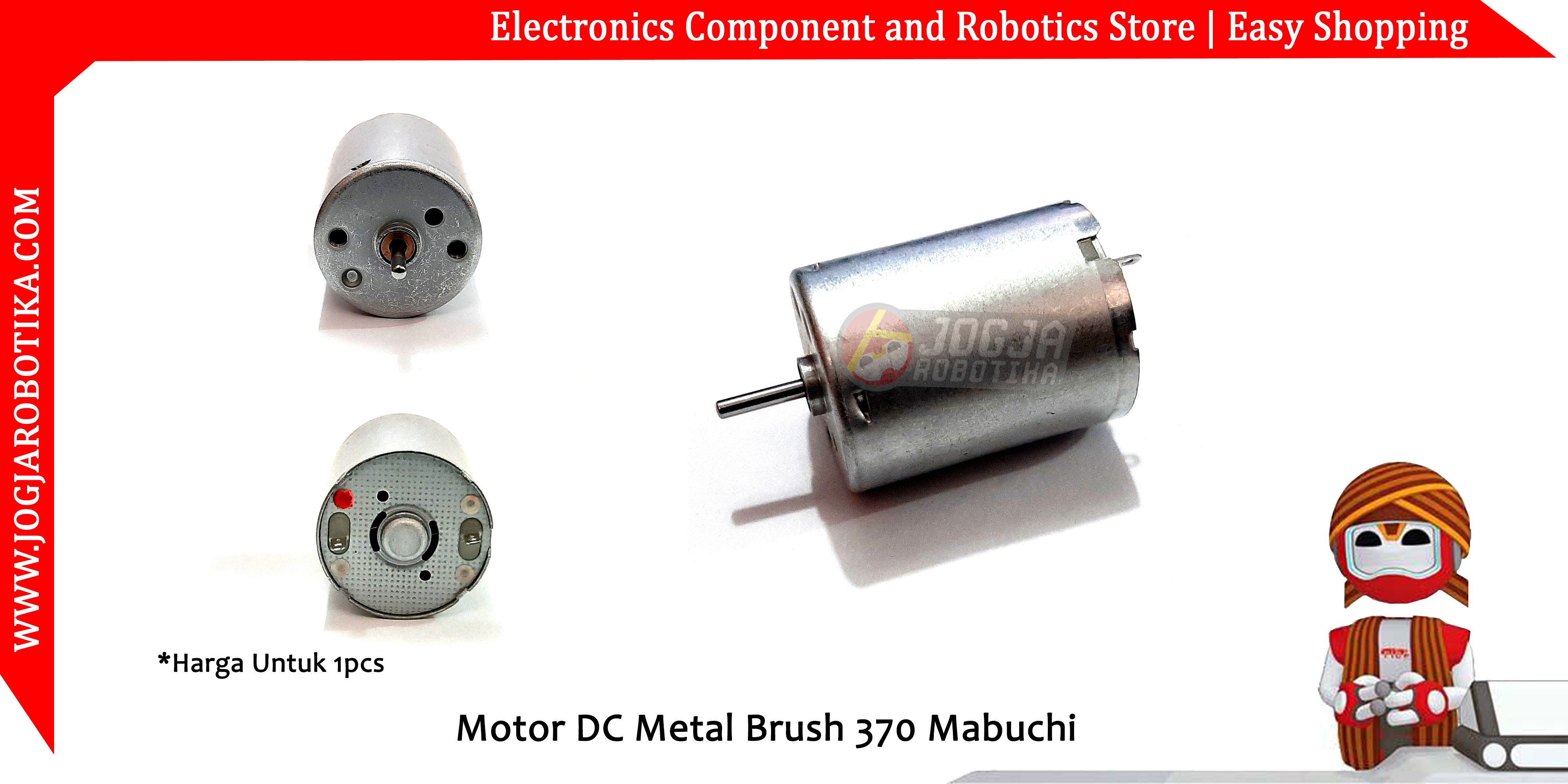 Motor DC Metal Brush 370 Mabuchi