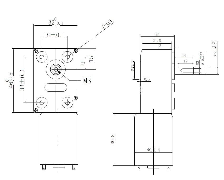 Gearbox Motor DC JGY370 High Torque 12V 18RPM