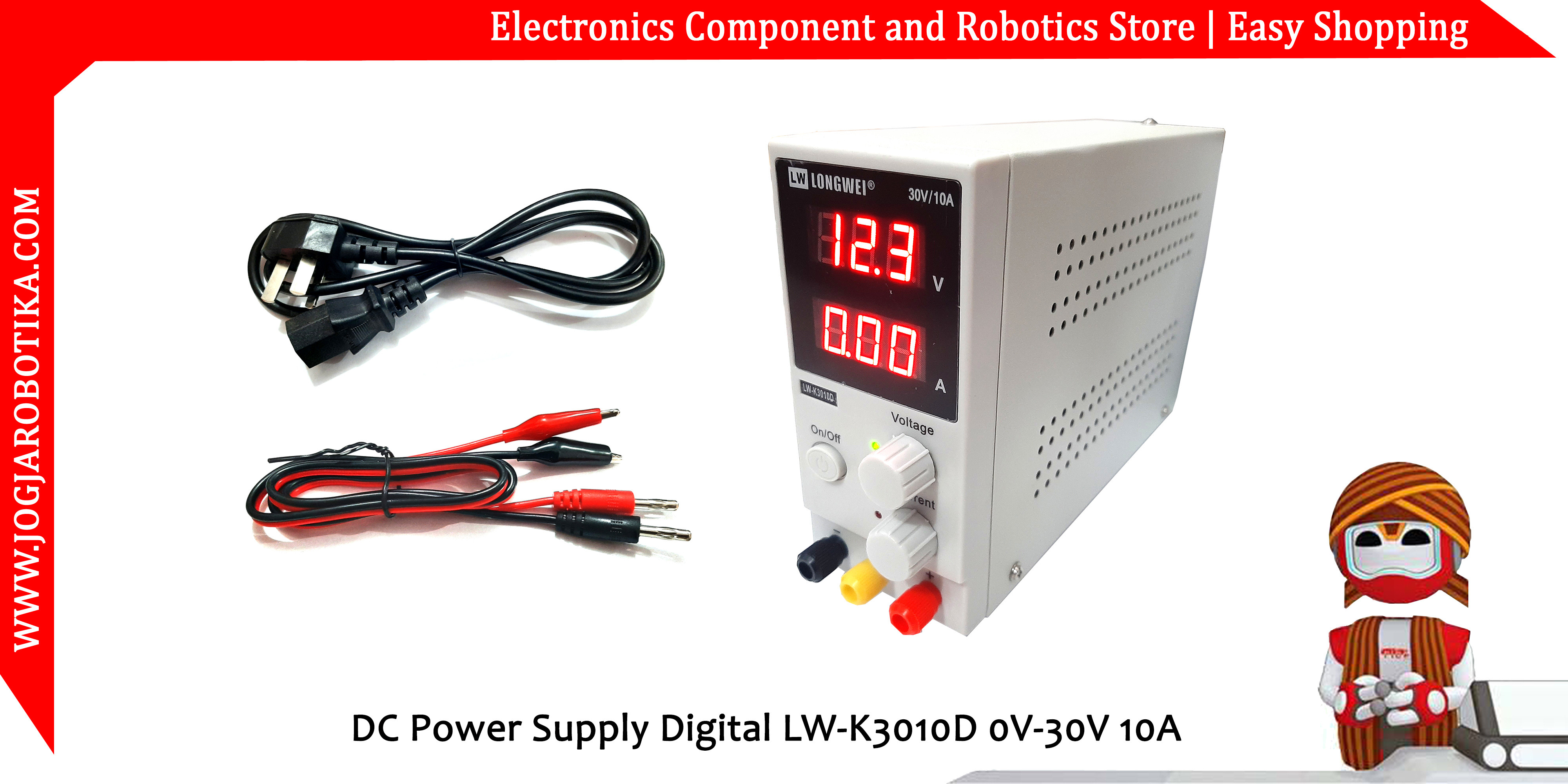 DC Power Supply Digital LW-K3010D 0V-30V 10A
