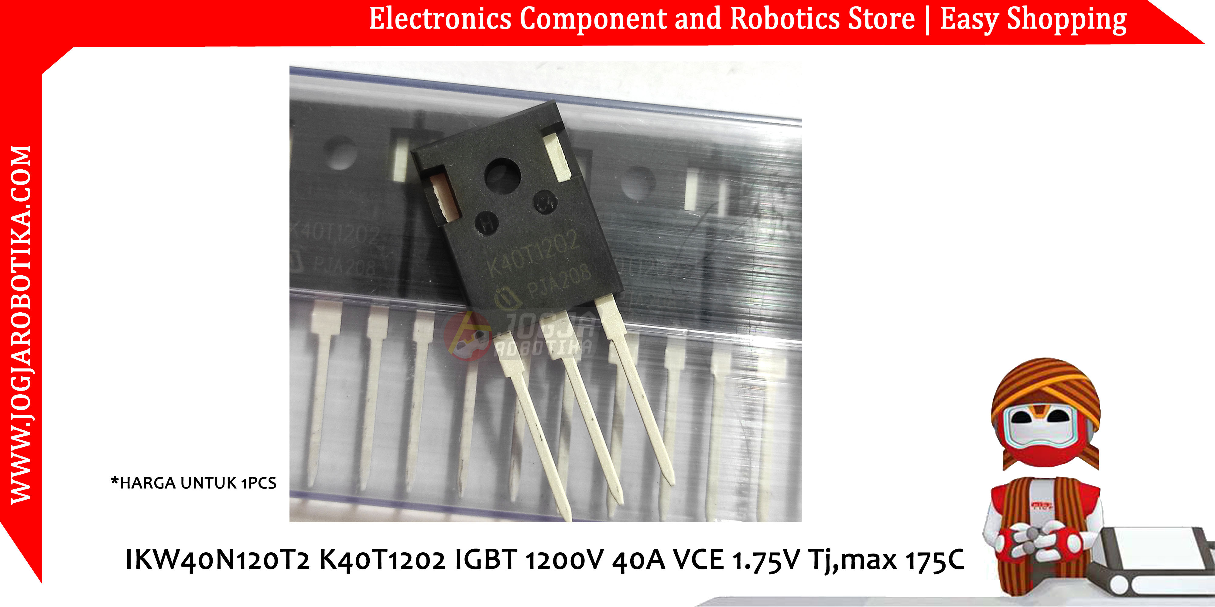 IKW40N120T2 K40T1202 IGBT 1200V 40A 1.75V Tj,max 175C