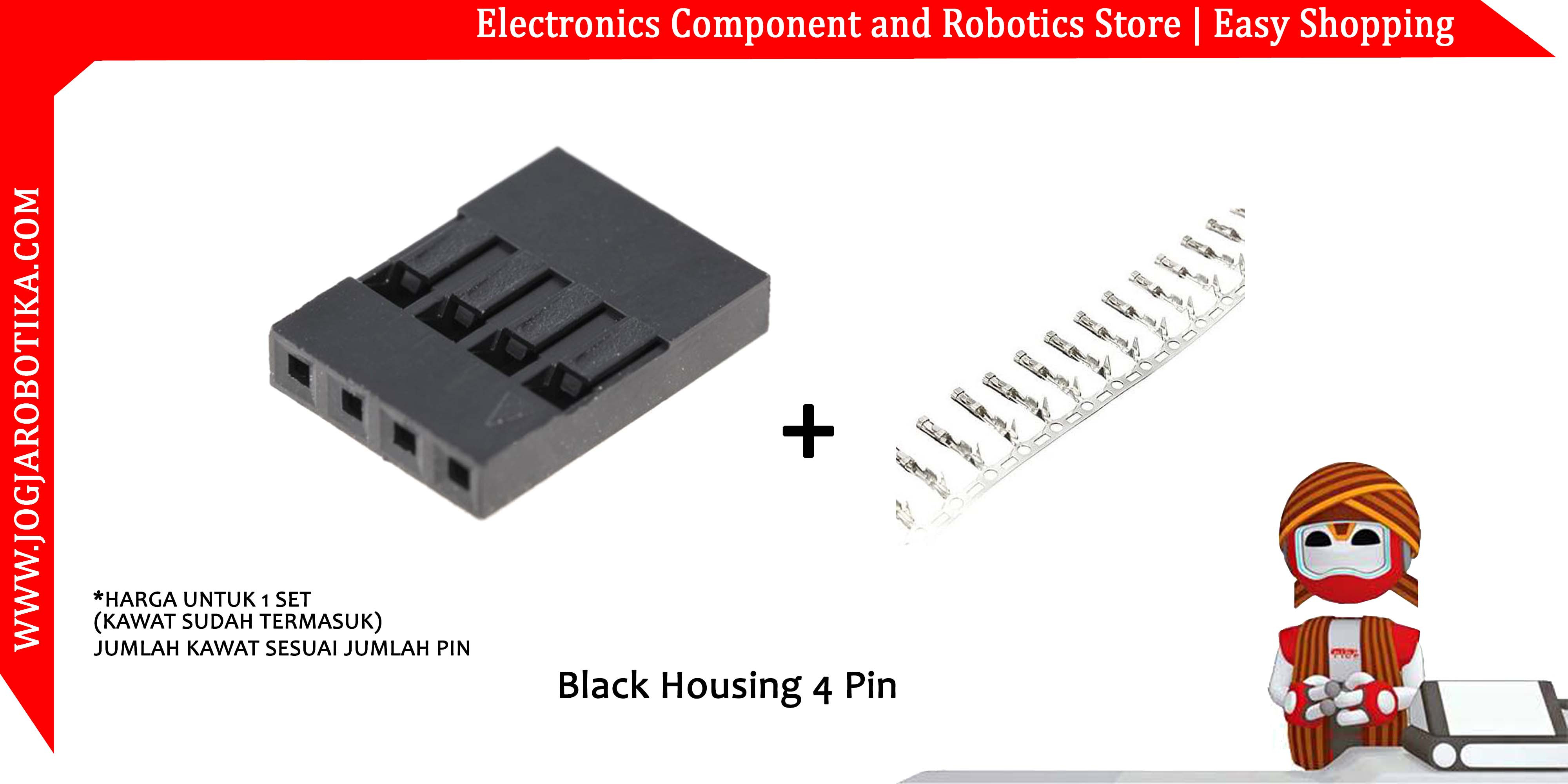 Black Housing 4 Pin