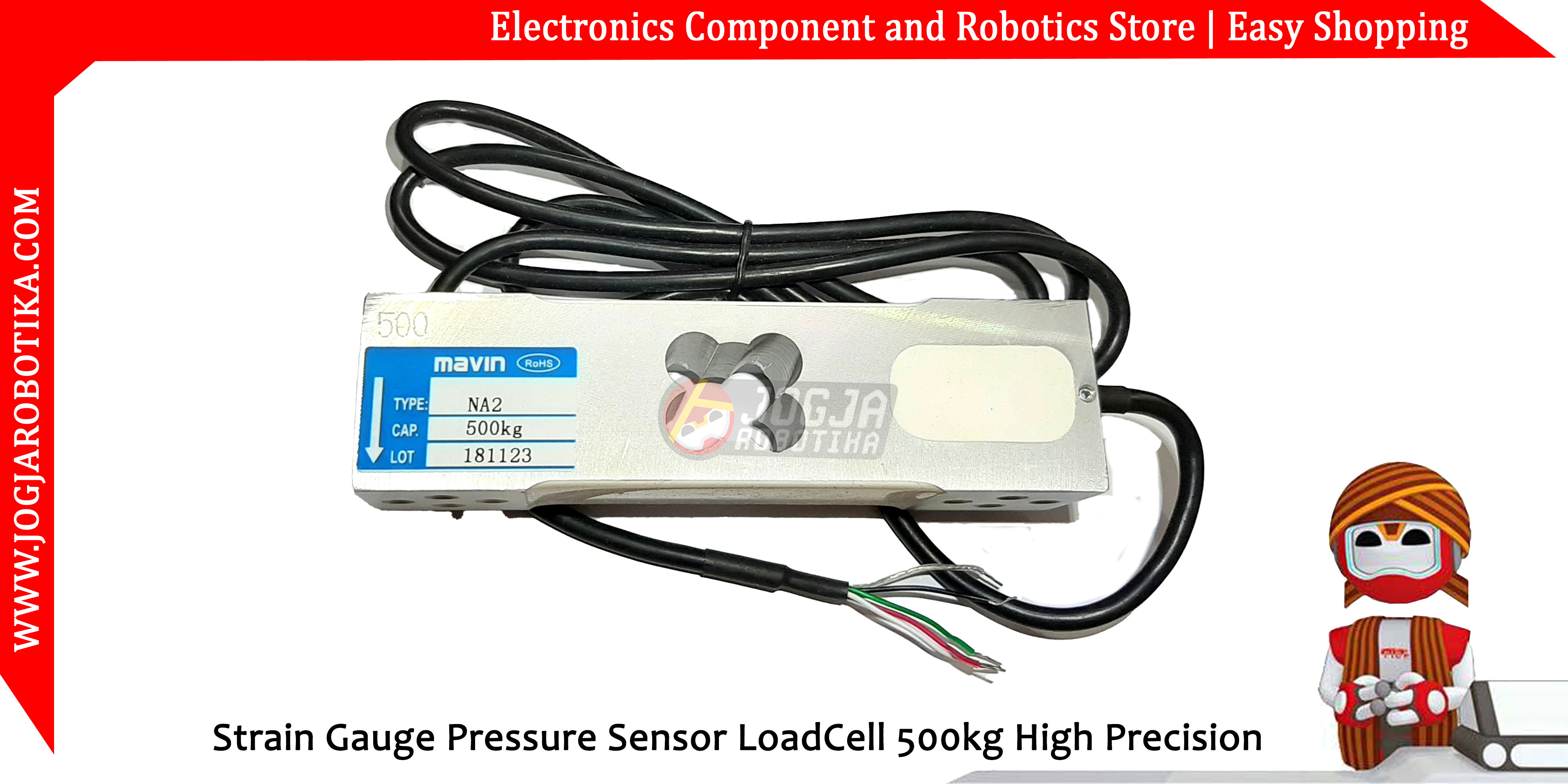 Strain Gauge Pressure Sensor Loadcell Load Cell 500kg High Precision