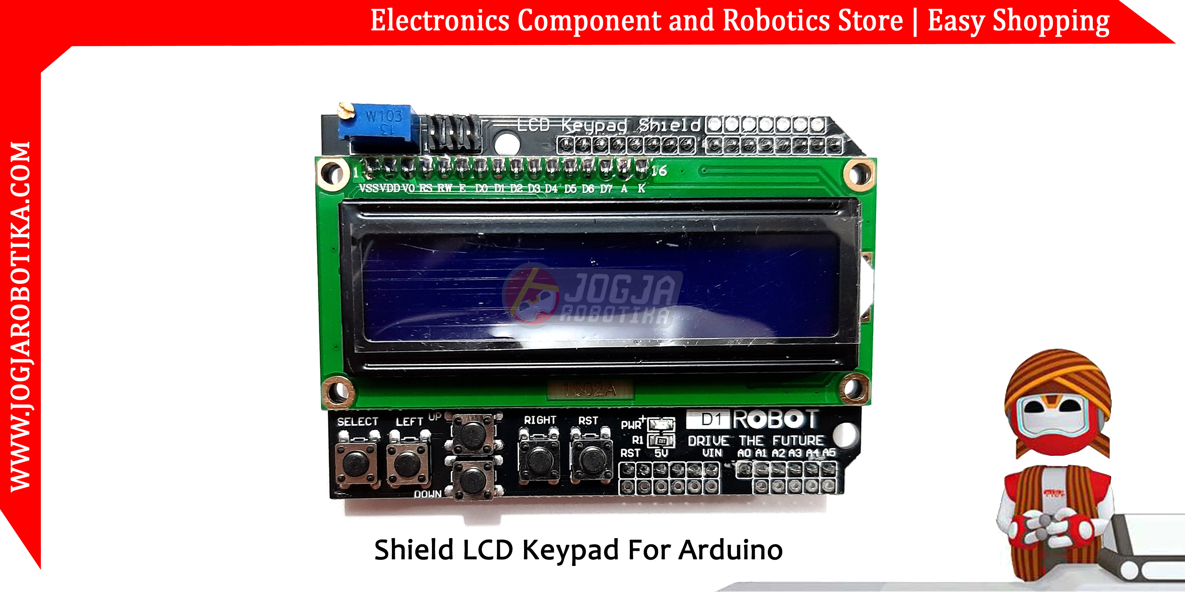 Shield LCD Keypad for Arduino
