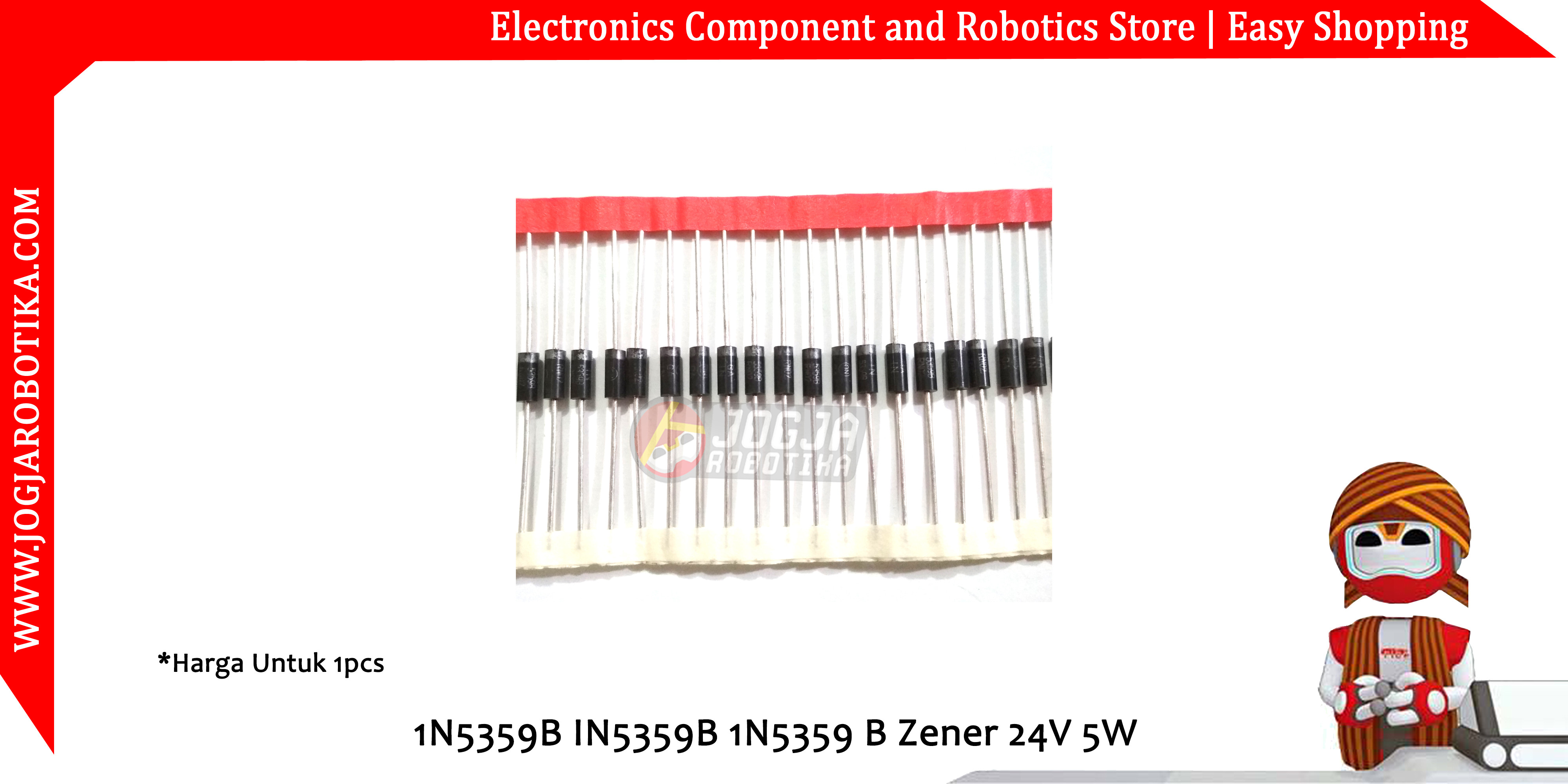 1N5359B IN5359B 1N5359 B Zener 24V 5W
