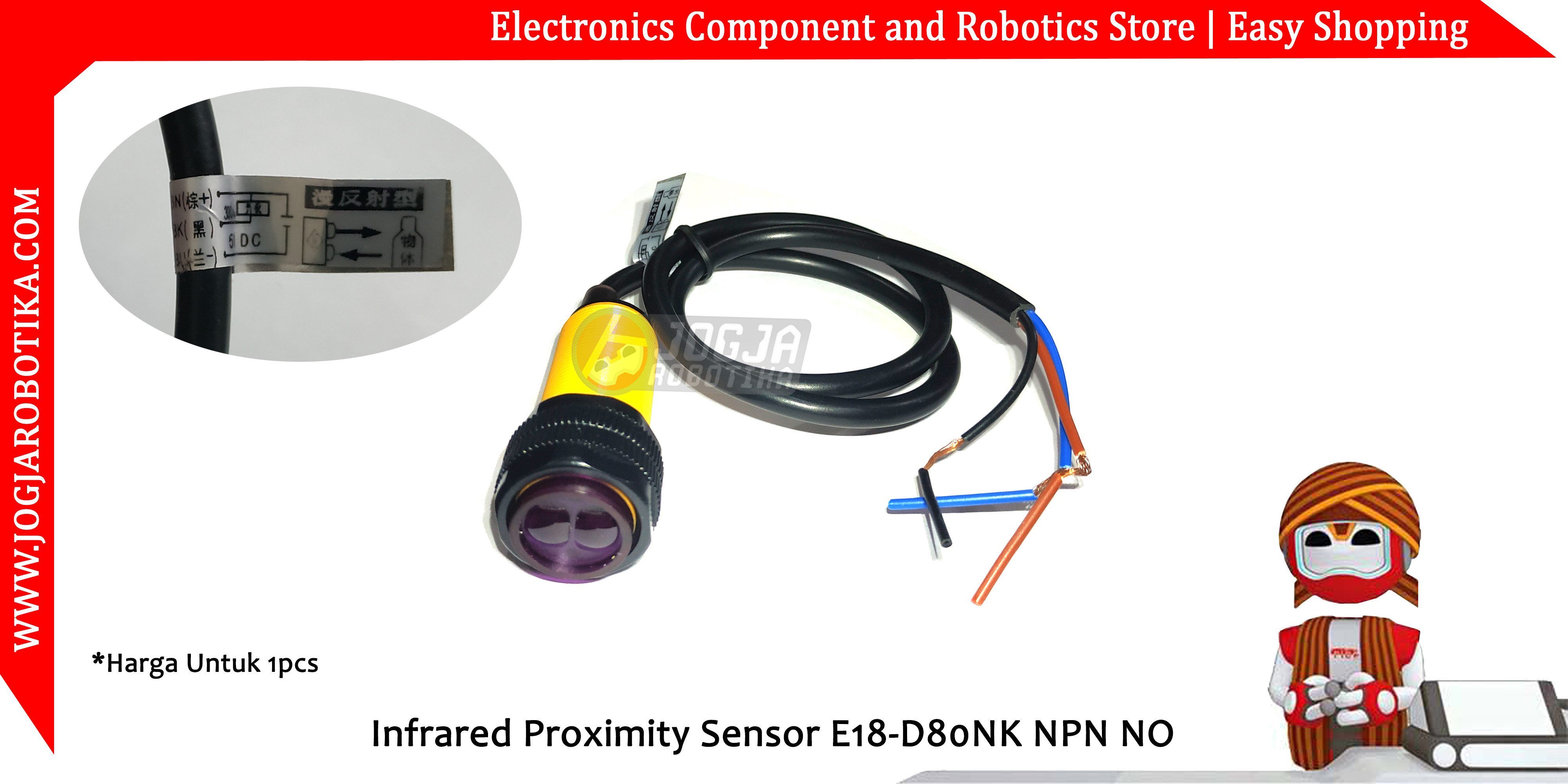 Infrared Proximity Sensor E18-D80NK NPN NO