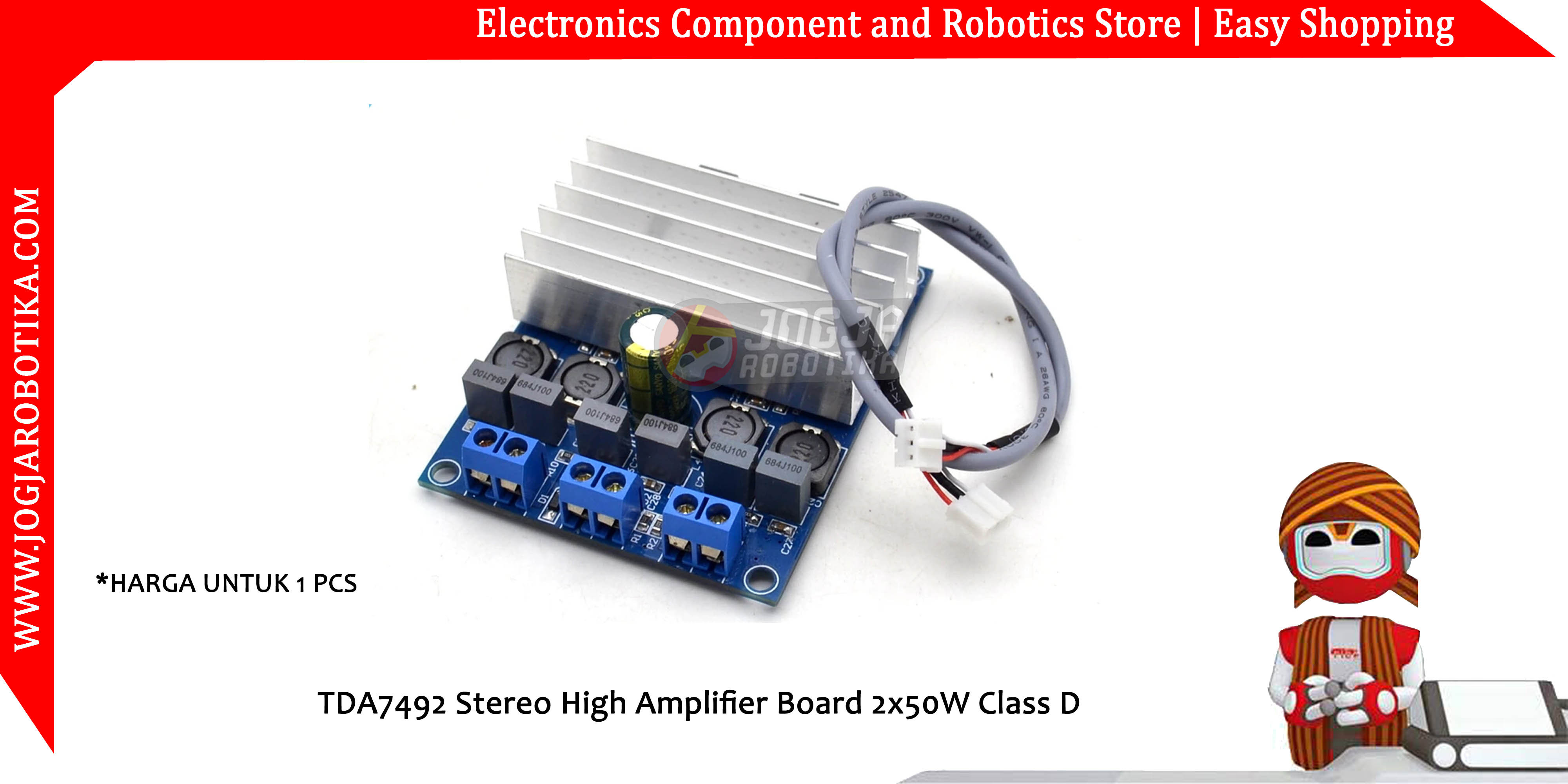 TDA7492 Stereo High Amplifier Board 2x50W Class D