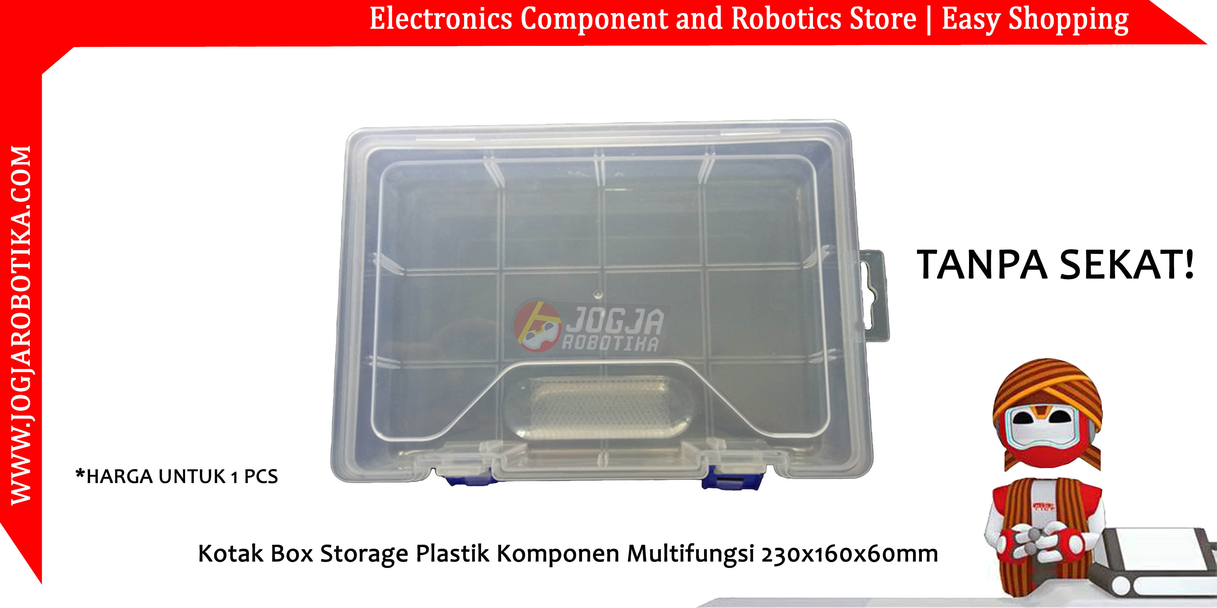 Kotak Box Storage Plastik Komponen Multifungsi 230x160x60mm