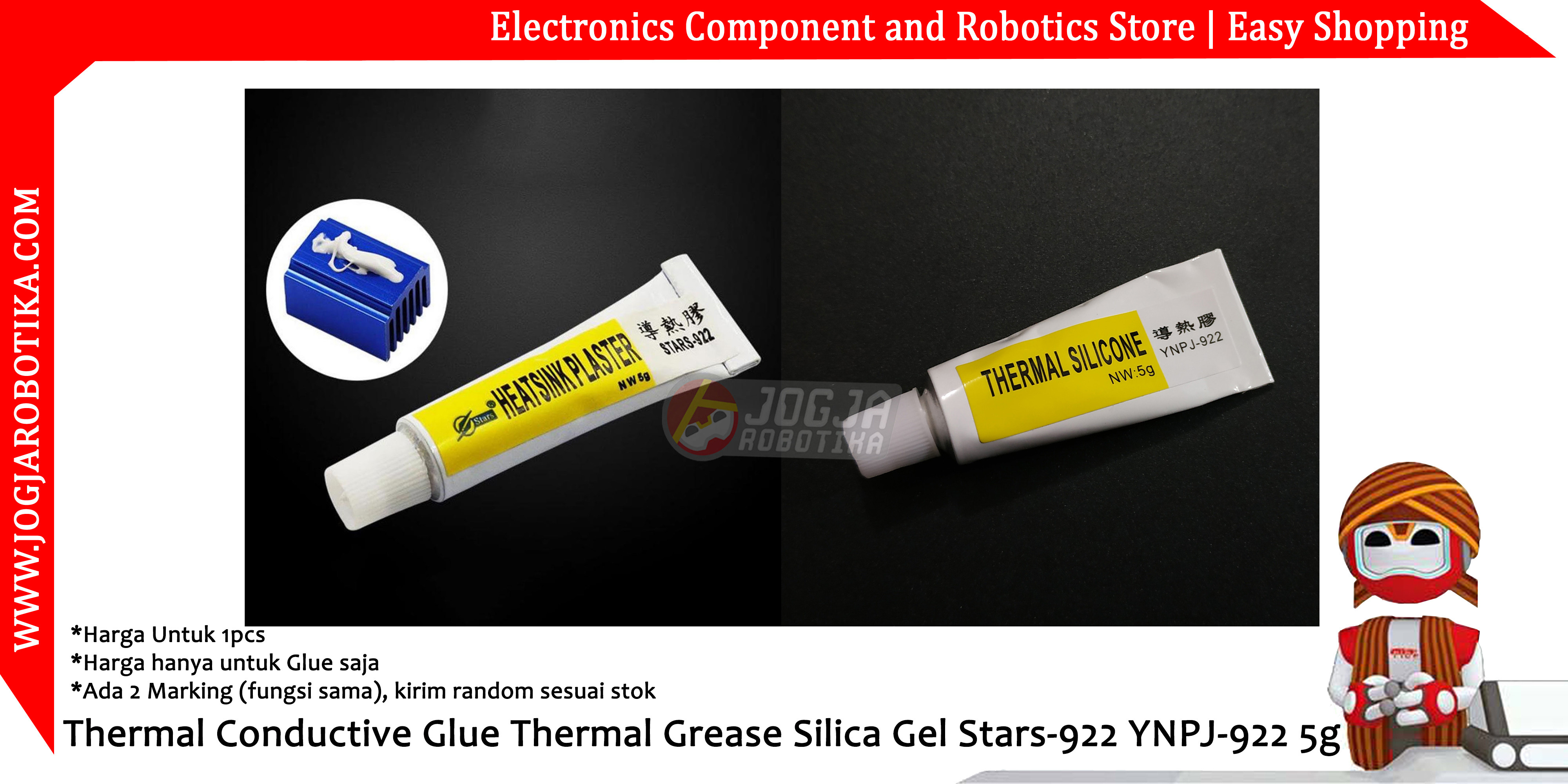 Thermal Conductive Glue Thermal Grease Silica Gel Stars-922 YNPJ-922 5g