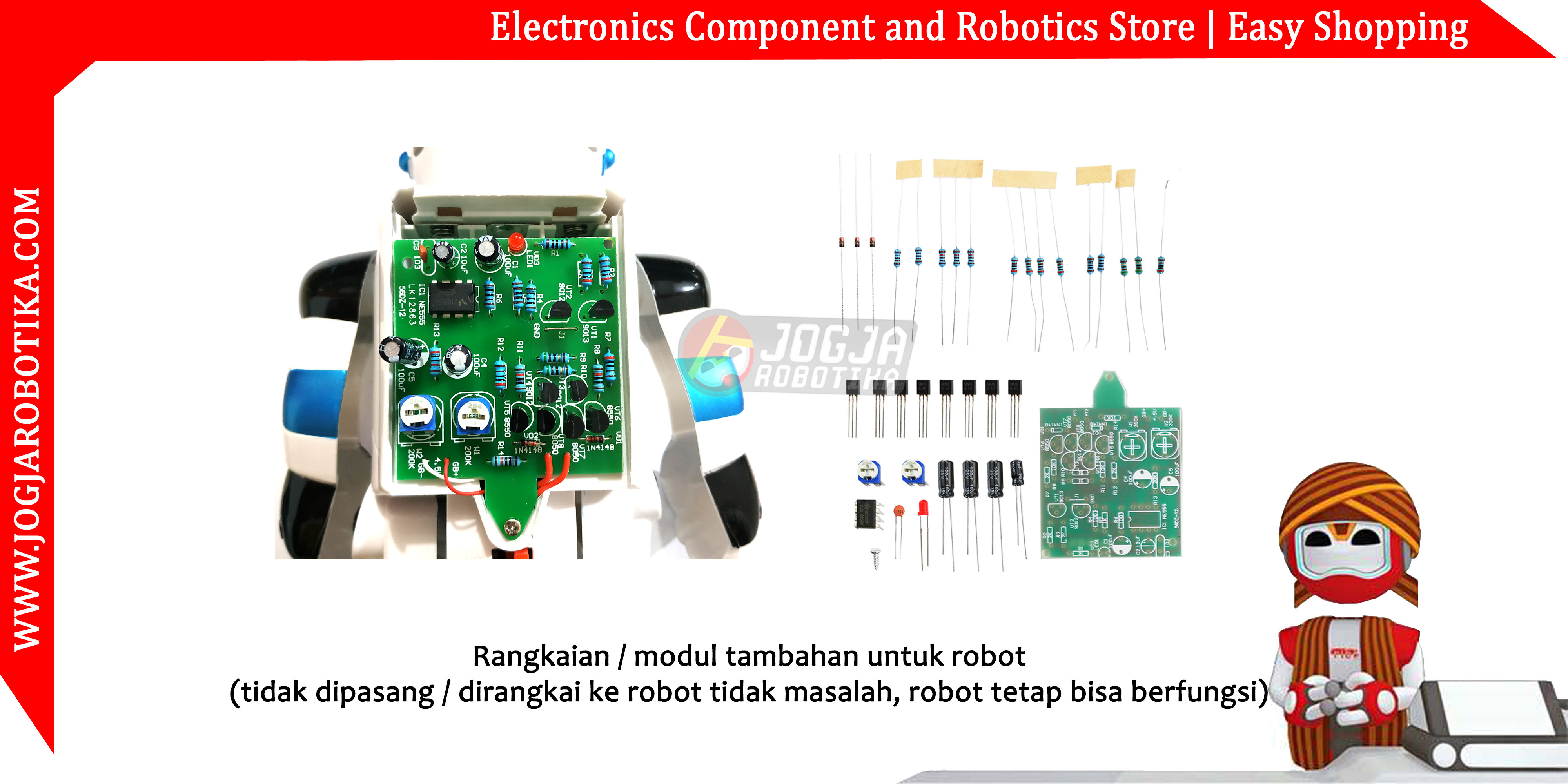 Moon Walker Robot Kit Mainan Robot Berjalan 56DZ-12