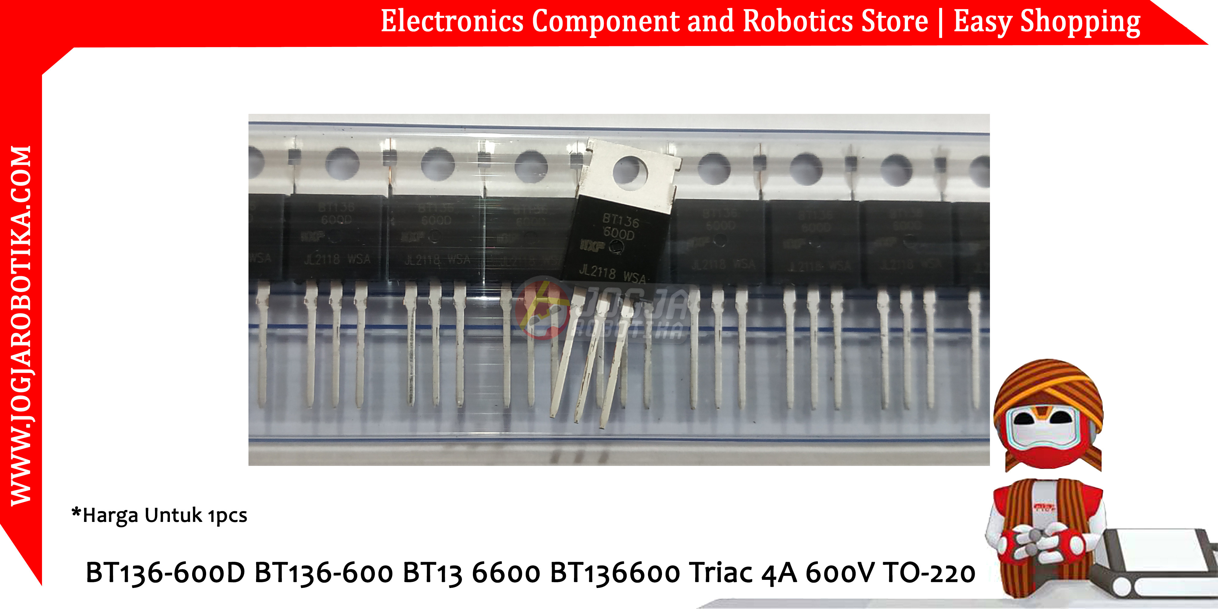 BT136-600D BT136-600 BT13 6600 BT136600 Triac 4A 600V TO-220