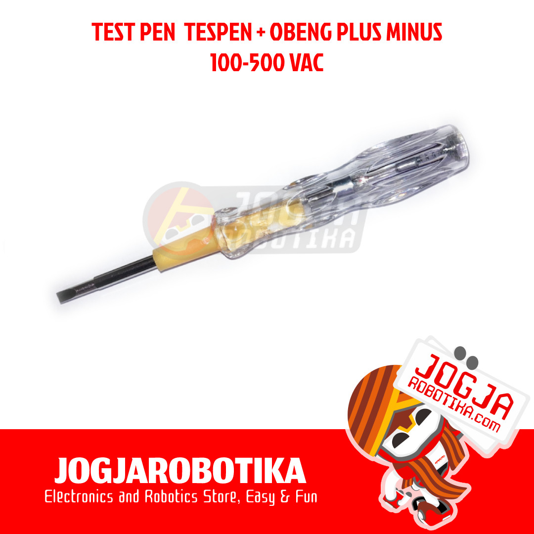 Test Pen Tespen + Obeng Plus Minus 100-500VAC