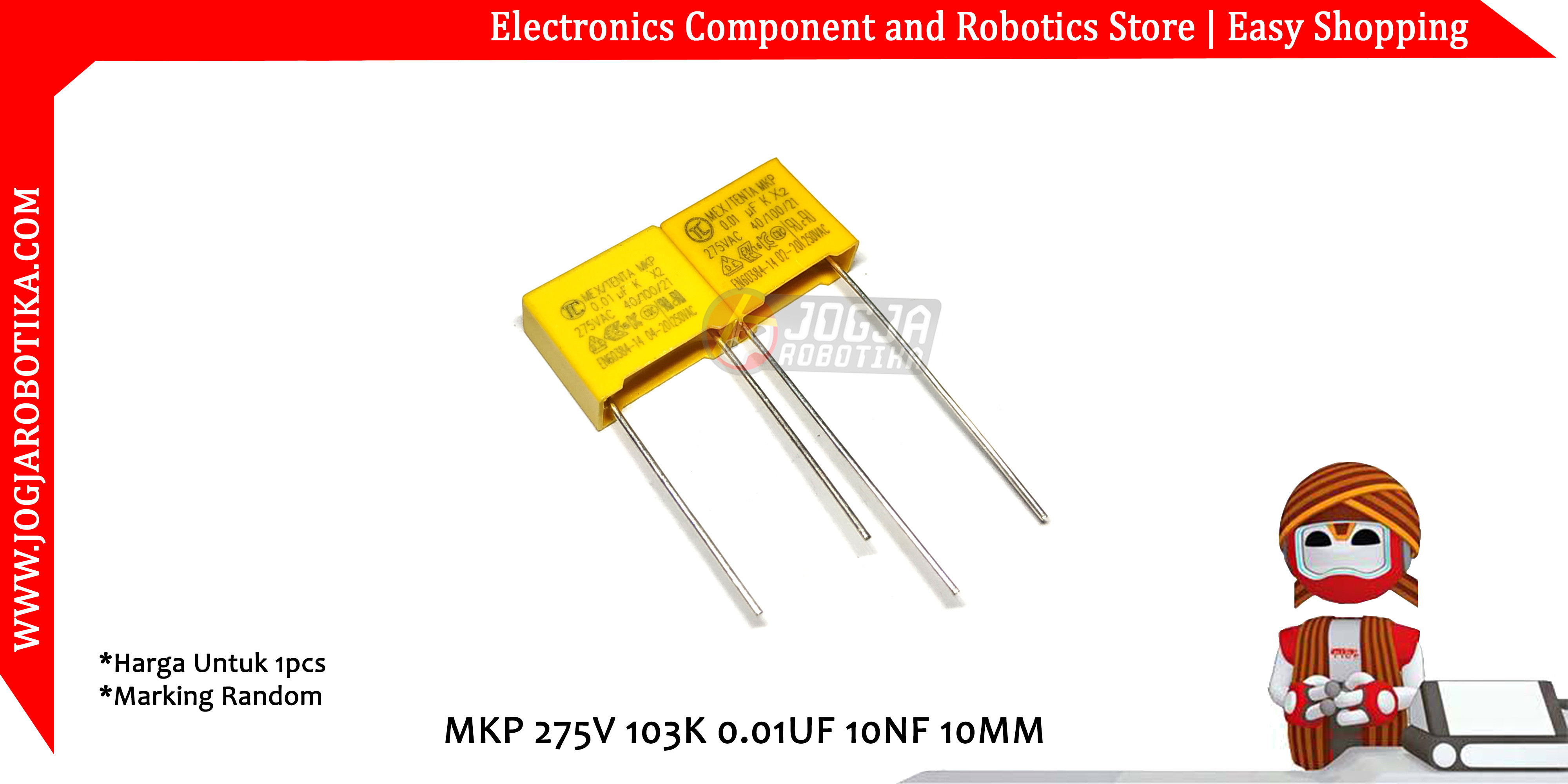 MKP 275V 103K 0.01UF 10NF 10MM