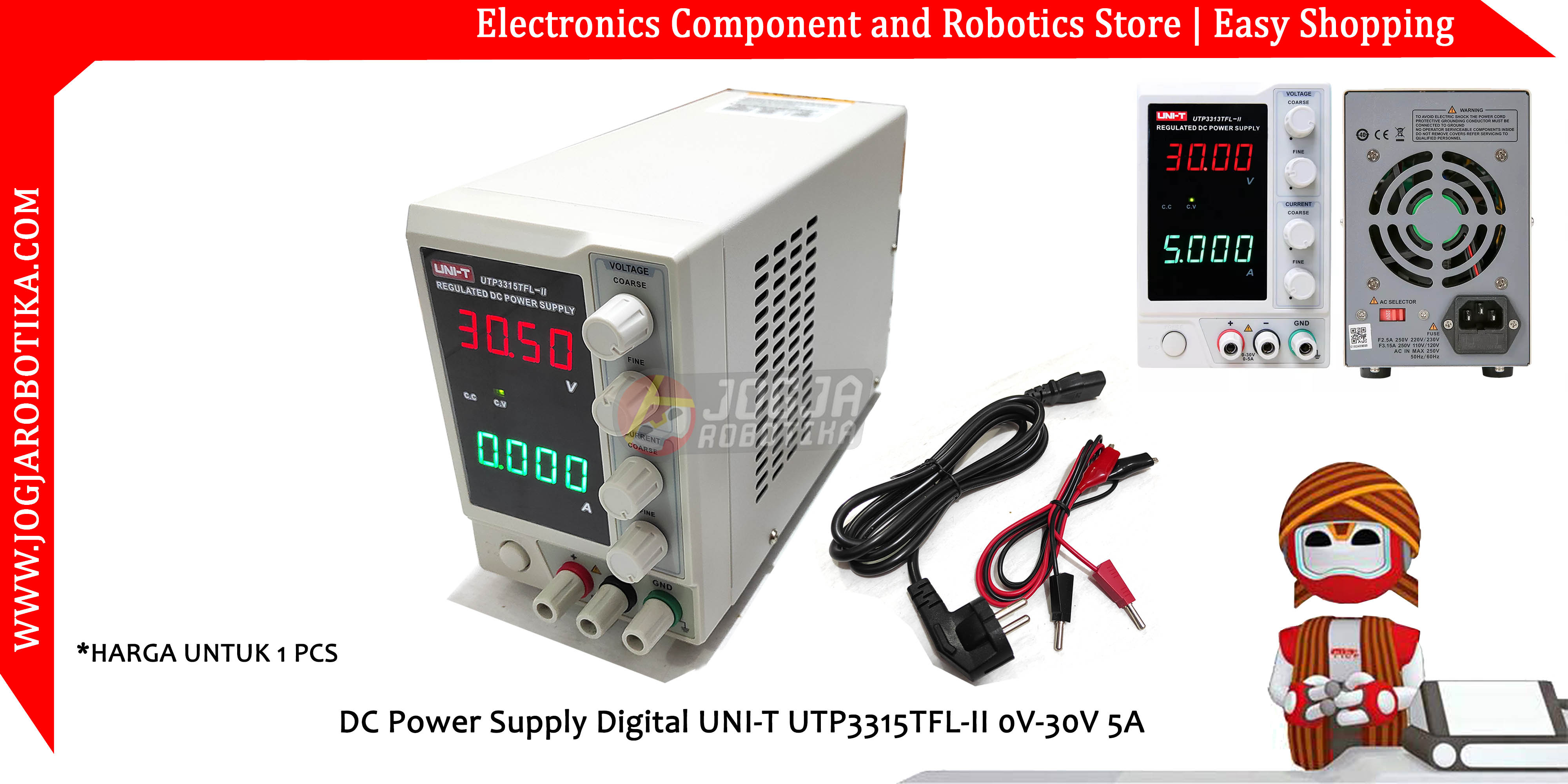 DC Power Supply Digital UNI-T UTP3315TFL-II 0V-30V 5A