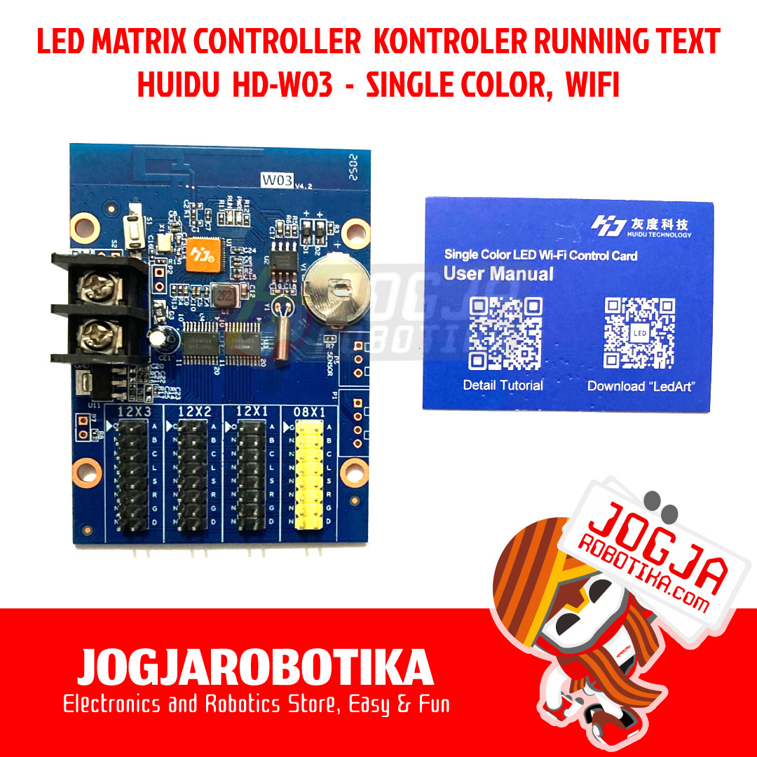 LED CONTROLLER HUIDU HD-W03 WIFI RUNNING TEXT P10