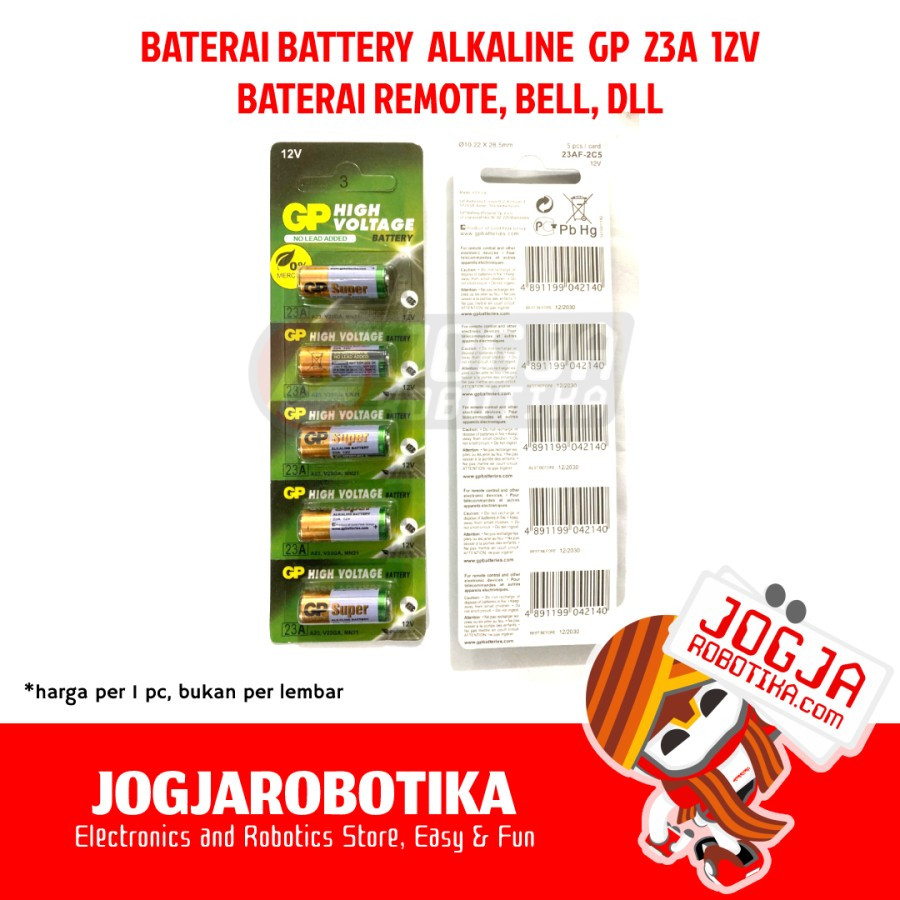 Baterai Battery Remote Bell Alkaline 23A 12V