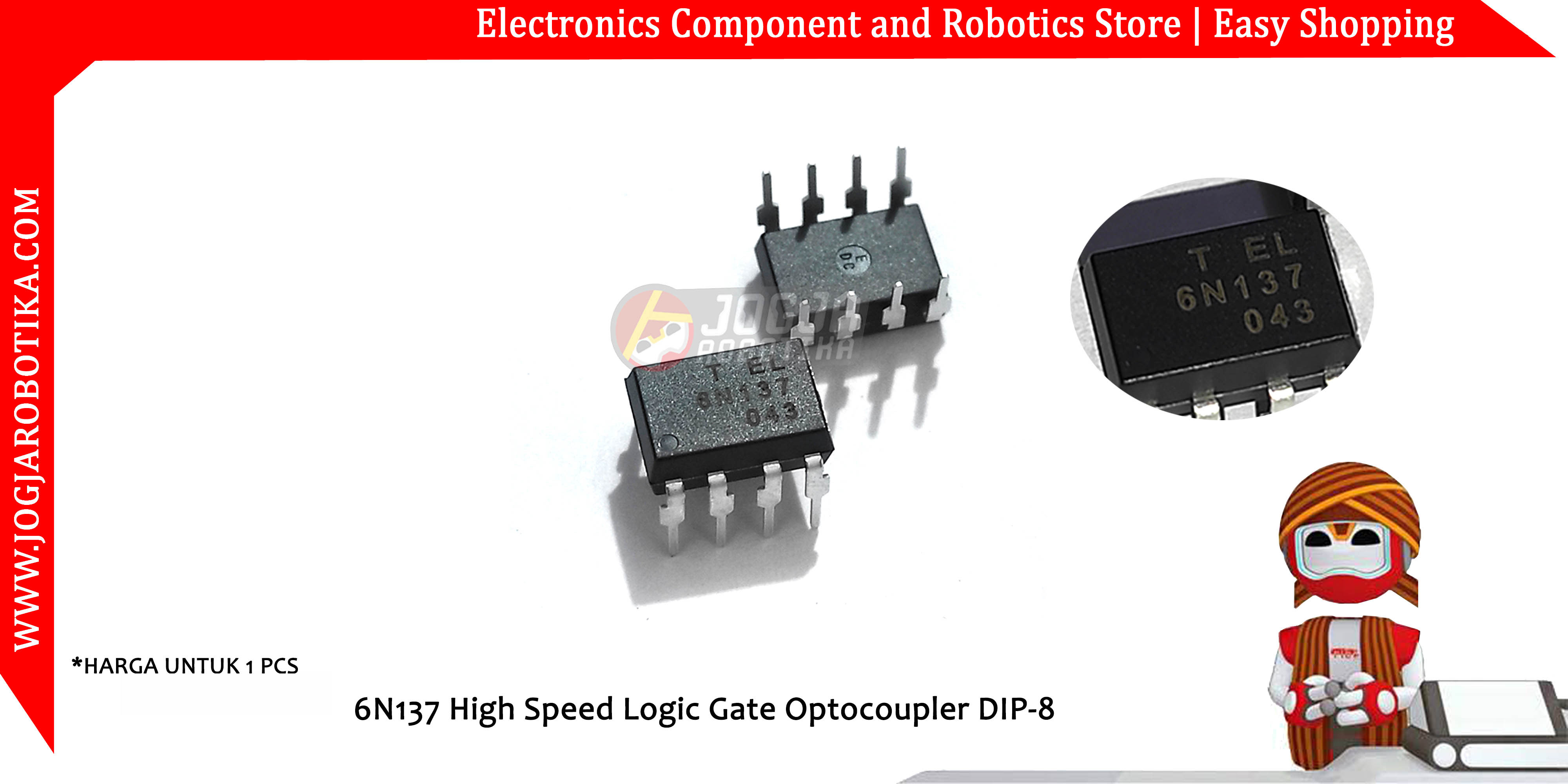 6N137 High Speed Logic Gate Optocoupler DIP-8