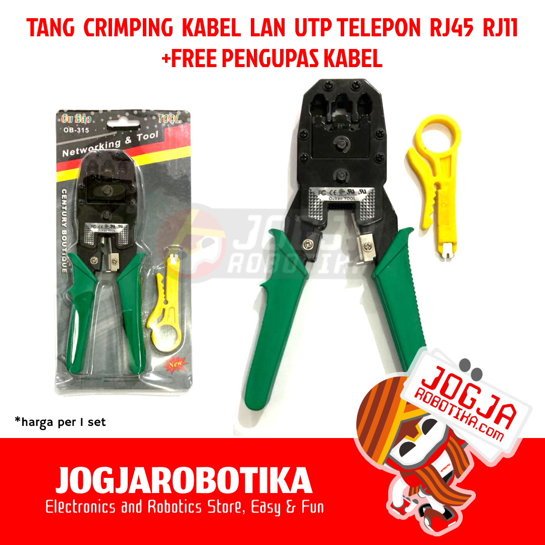 TANG CRIMPING KRIMPING KABEL LAN UTP TELEPON RJ45 RJ-45 RJ11 RJ-11