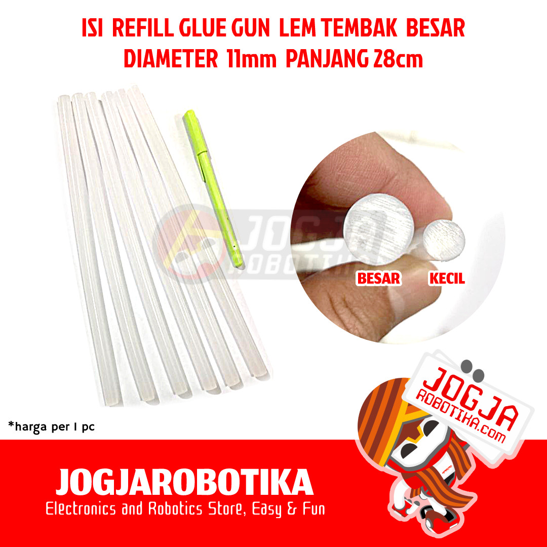 ISI LEM TEMBAK GLUE GUN LEM BAKAR UKURAN BESAR (11x280)MM