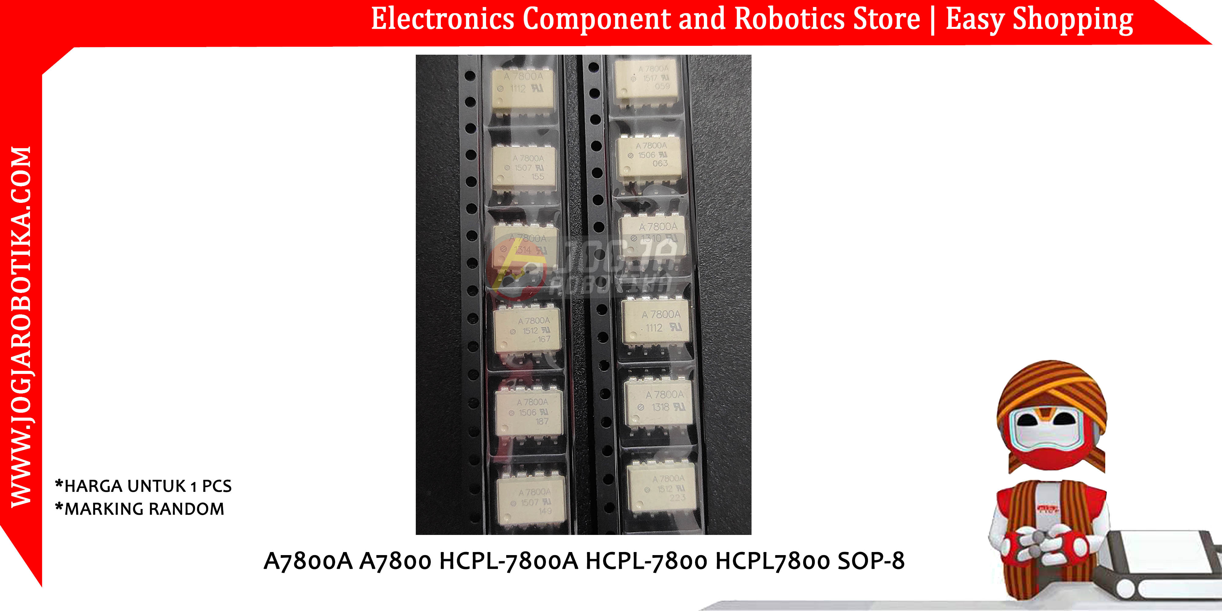 A7800A A7800 HCPL-7800A HCPL-7800 HCPL7800 SMD Gull Wing Package