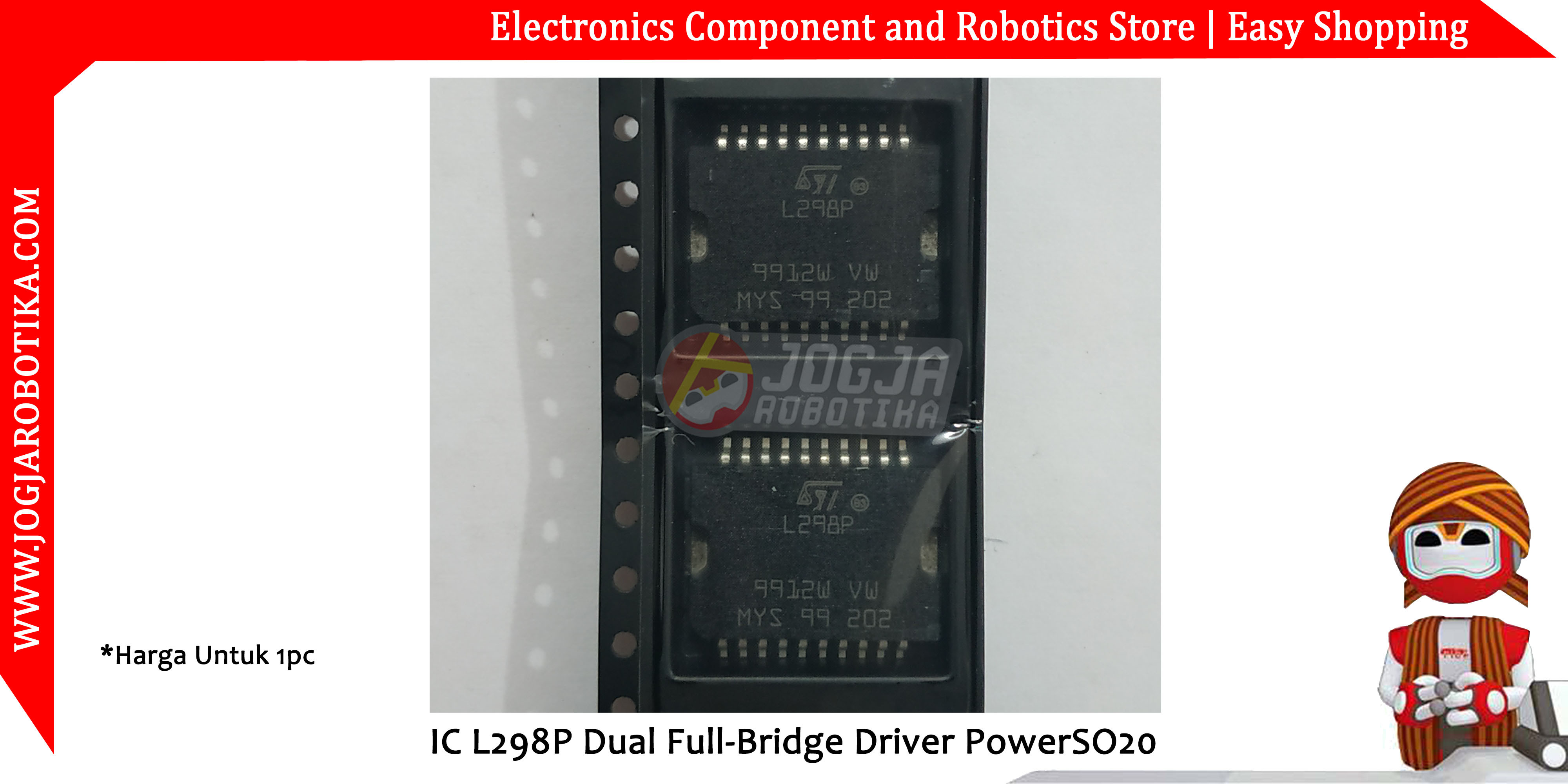 IC L298P Dual Full-Bridge Driver PowerSO20