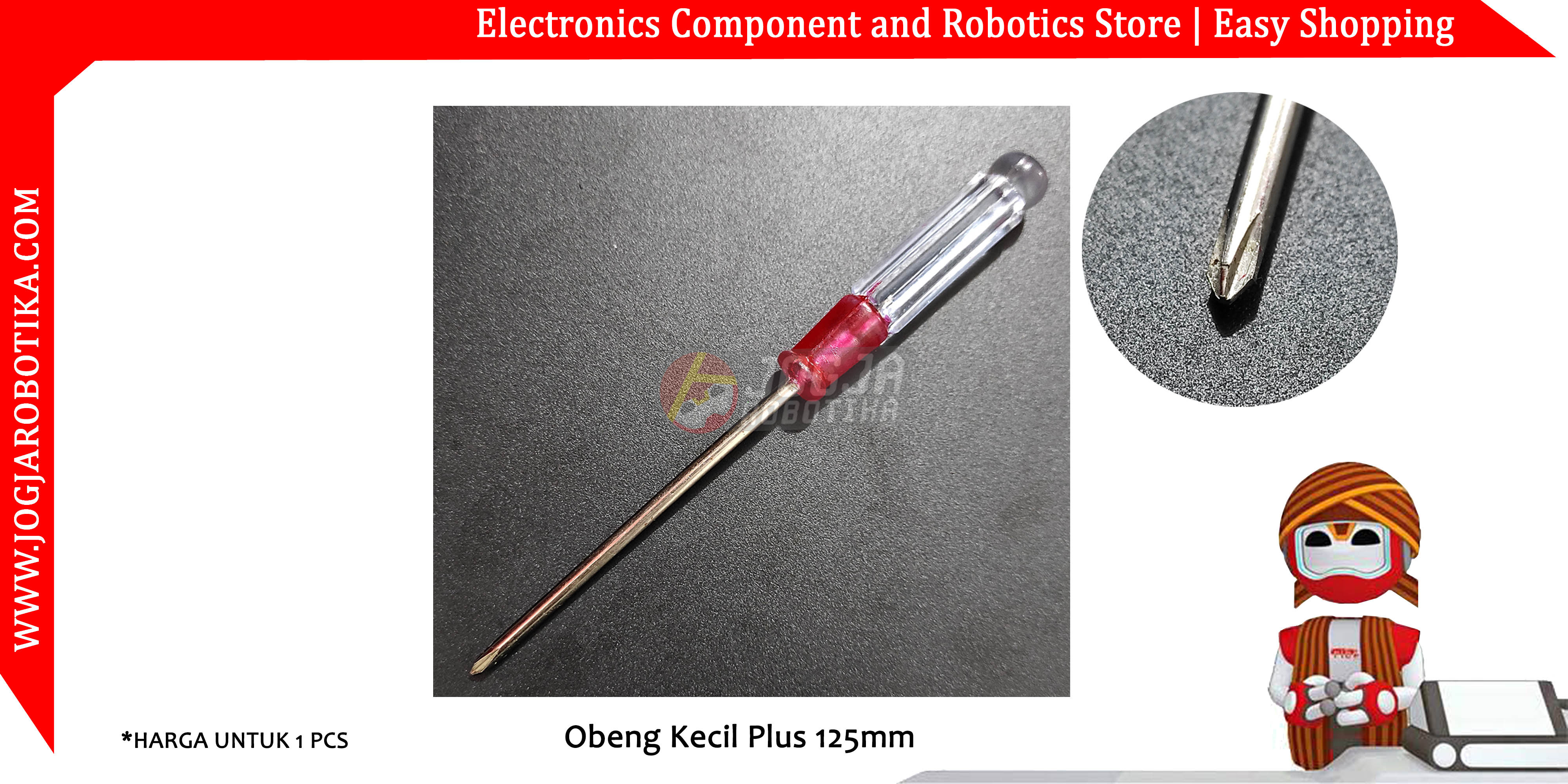 Obeng Kecil Plus 125mm