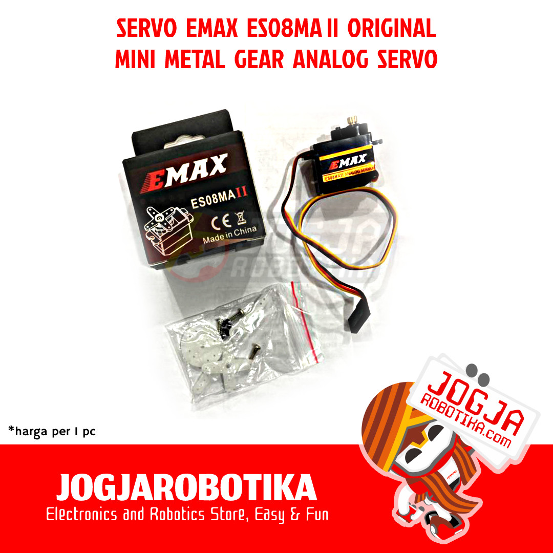 EMAX ES08MA II MINI METAL GEAR ANALOG SERVO - ORIGINAL