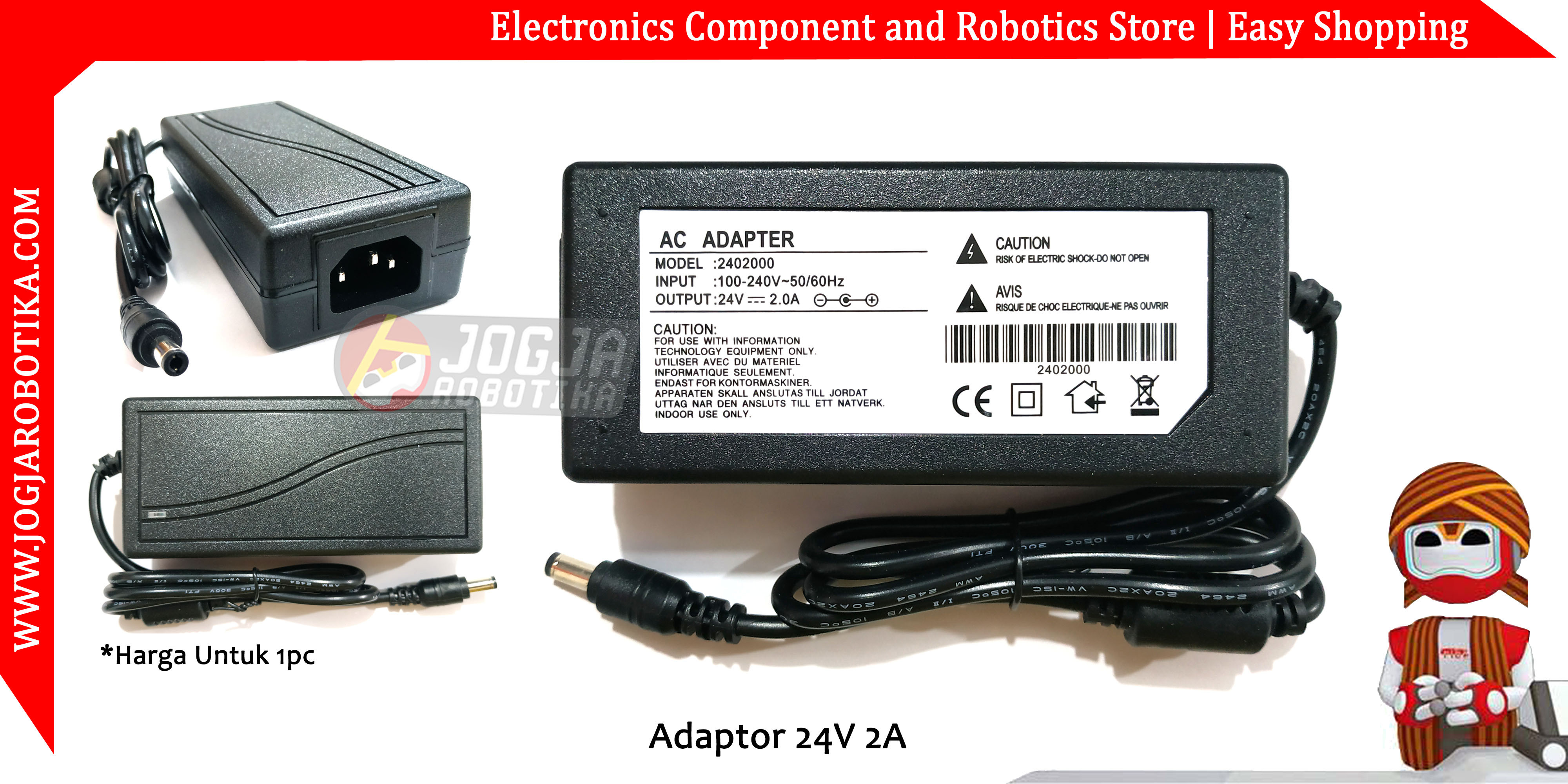 Adaptor 24V 2A