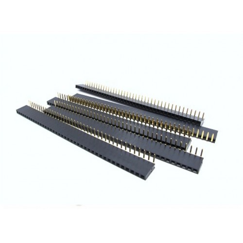 1x40 Pin Female Header Single Row Right Angle (2.54 mm)