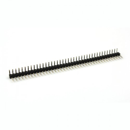 1x40 Pin Male Header Single Row Right Angle (2.54 mm)