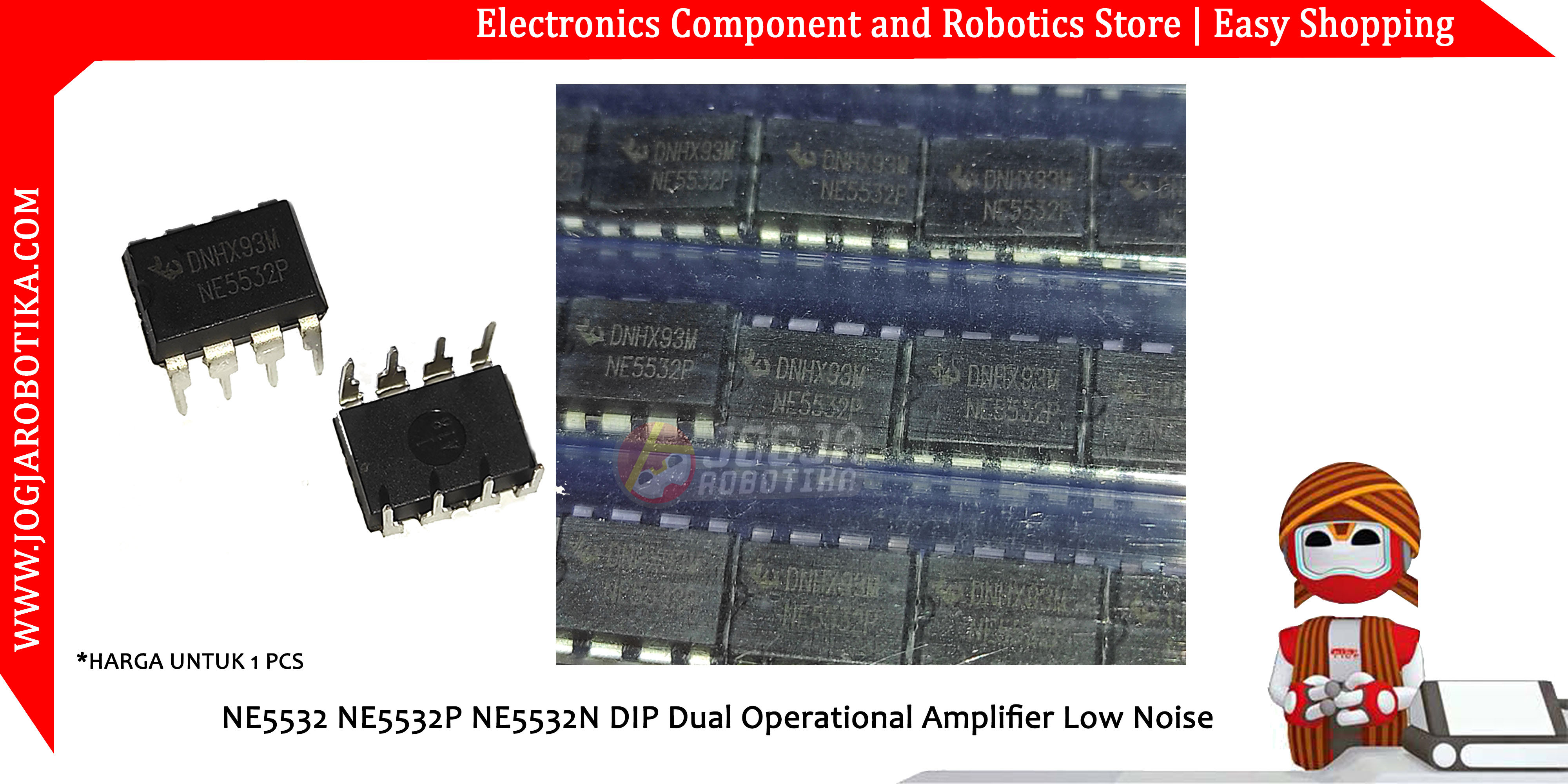 NE5532 NE5532P NE5532N DIP Dual Operational Amplifier Low Noise