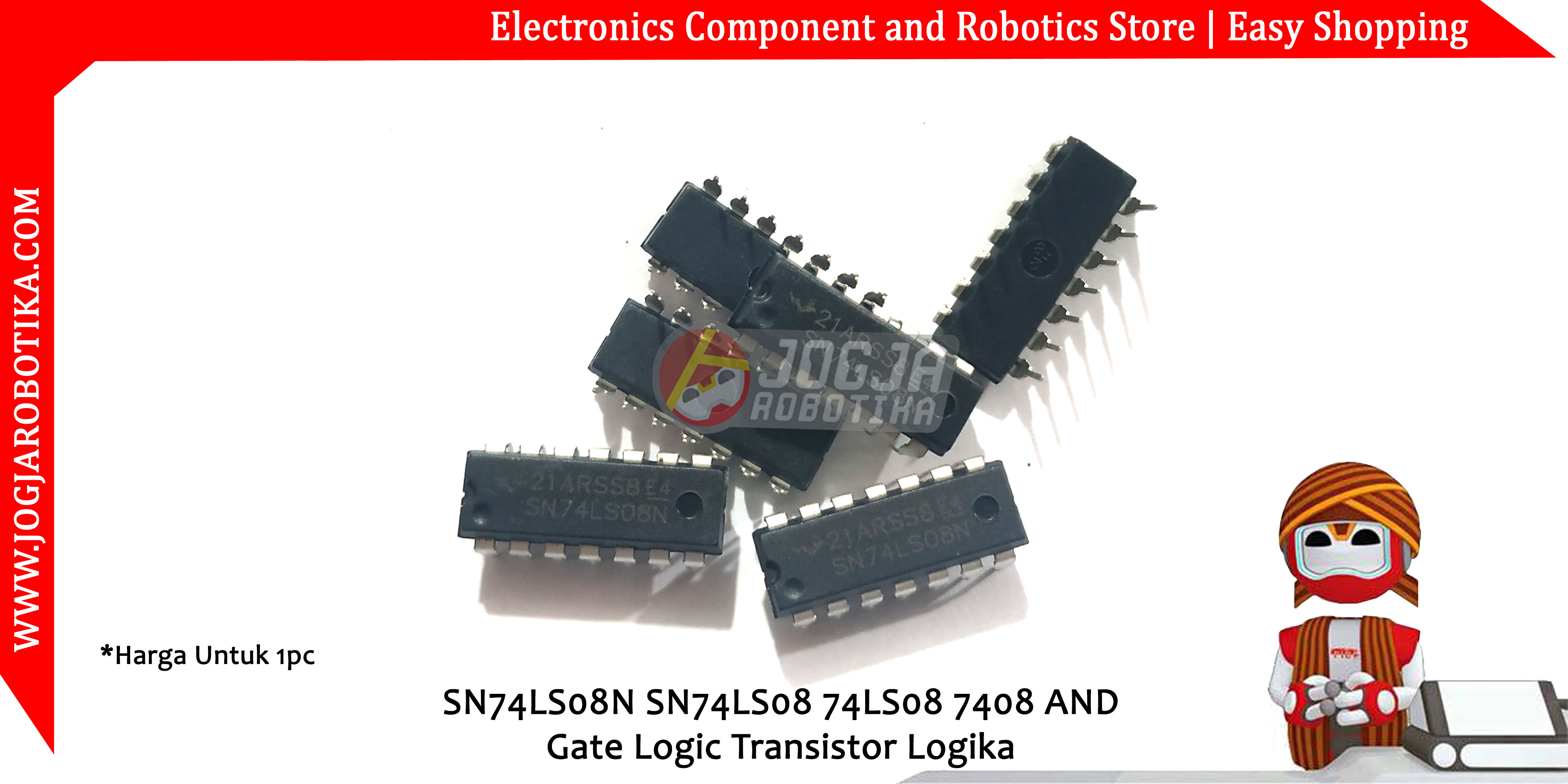 SN74LS08N SN74LS08 74LS08 7408 AND Gate Logic Transistor Logika