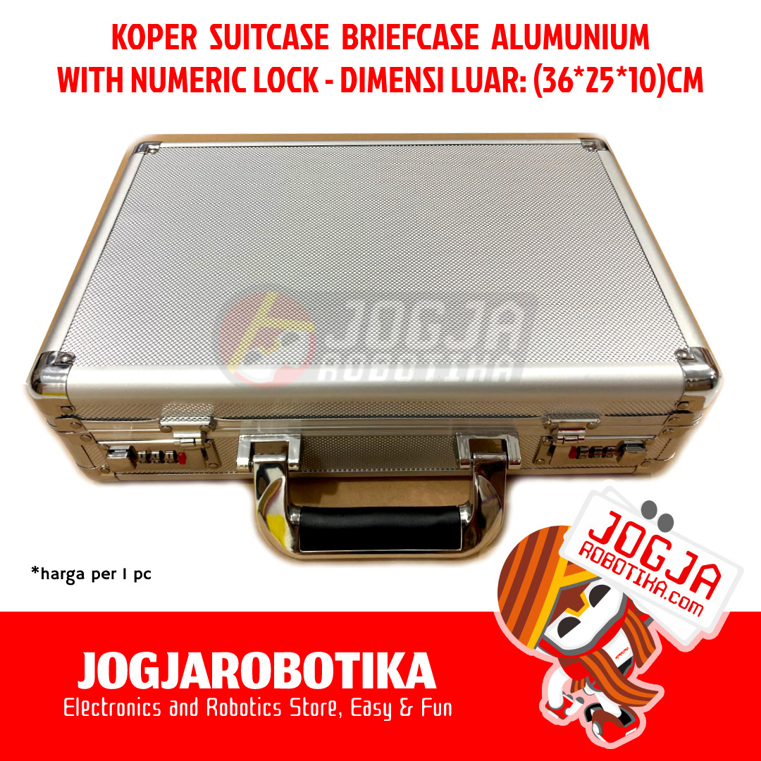 KOPER SUITCASE BRIEFCASE MDF LAPIS ALUMUNIUM WITH NUMERIC LOCK KEYLESS