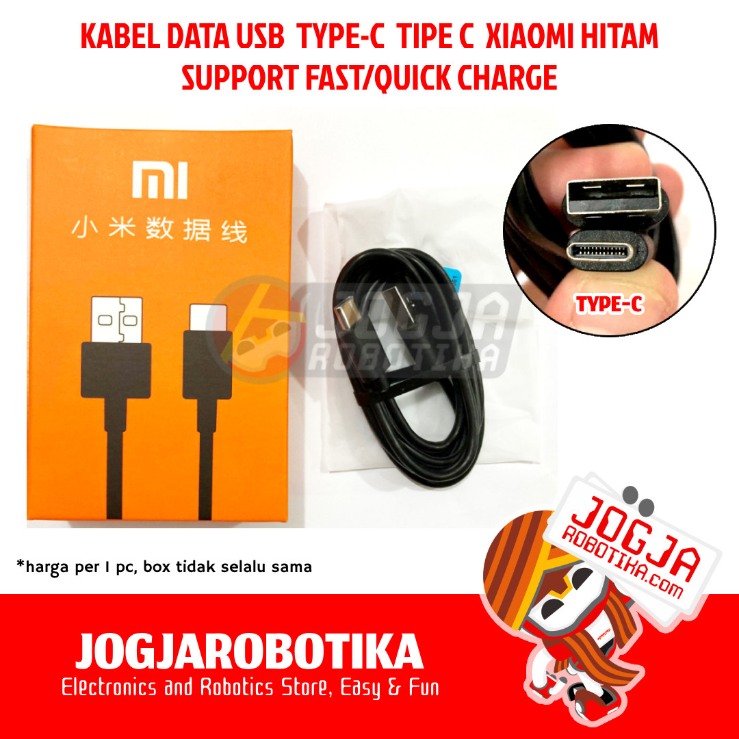 KABEL DATA USB TYPE-C TIPE C - XIAOMI HITAM