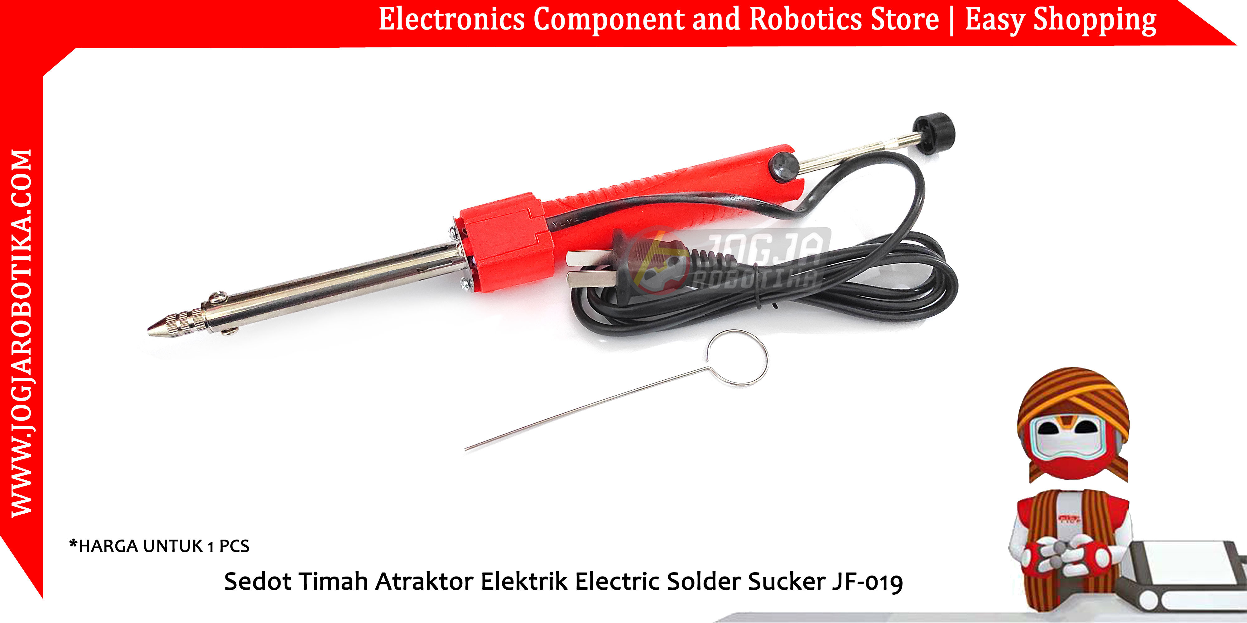 Sedot Timah Atraktor Elektrik Electric Solder Sucker JF-019