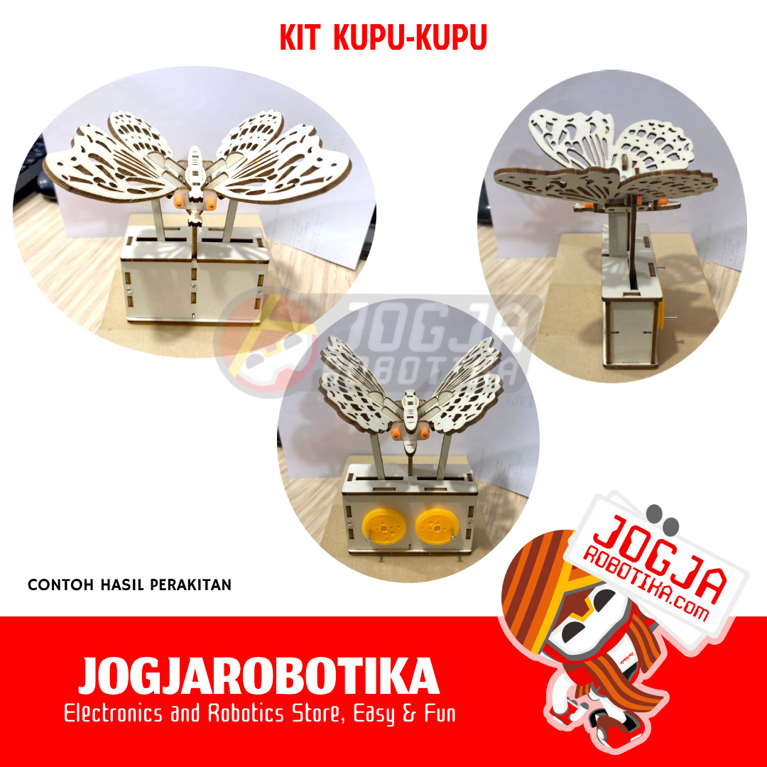 MAINAN EDUKASI RAKIT PUZZLE DESAIN MEKANIKAL KIT PROTOTIPE - KIT KUPU-KUPU