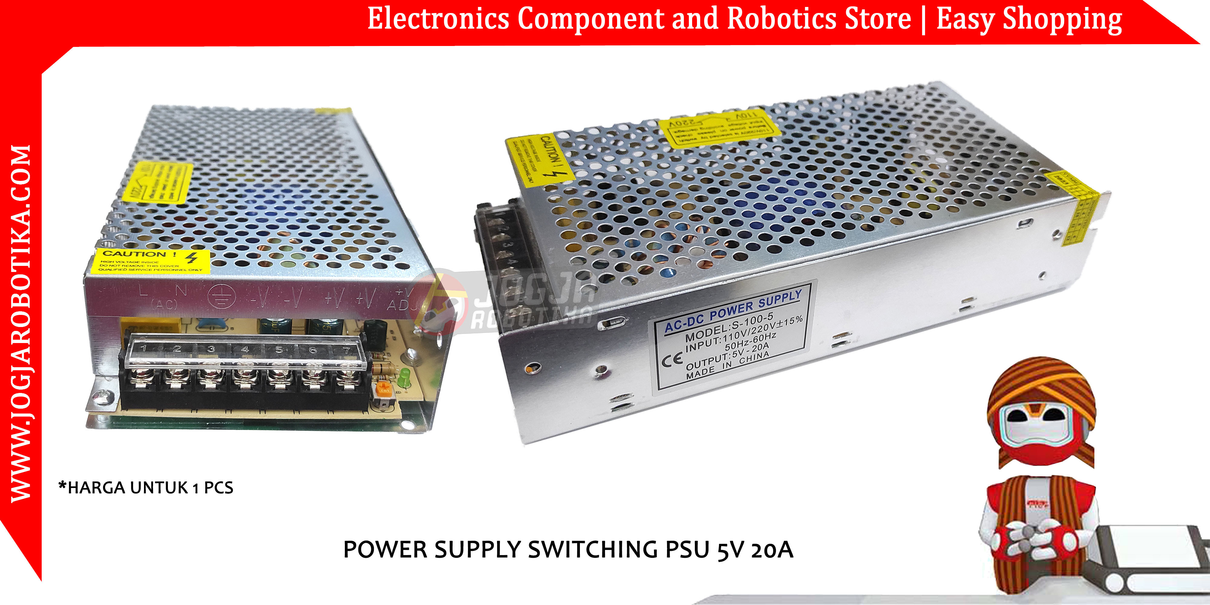 POWER SUPPLY SWITCHING PSU 5V 20A