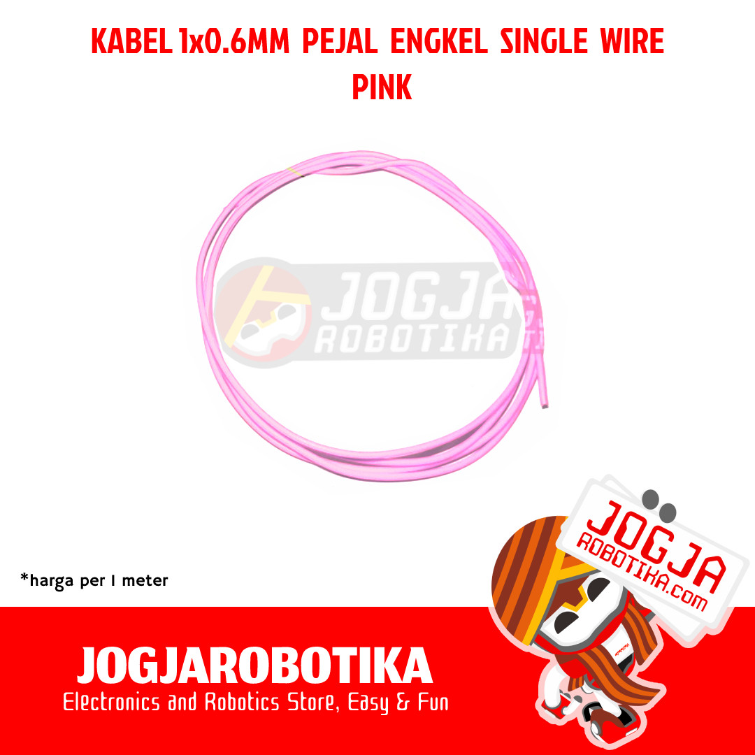 Kabel 1x0.6mm Pejal Single Wire - Pink