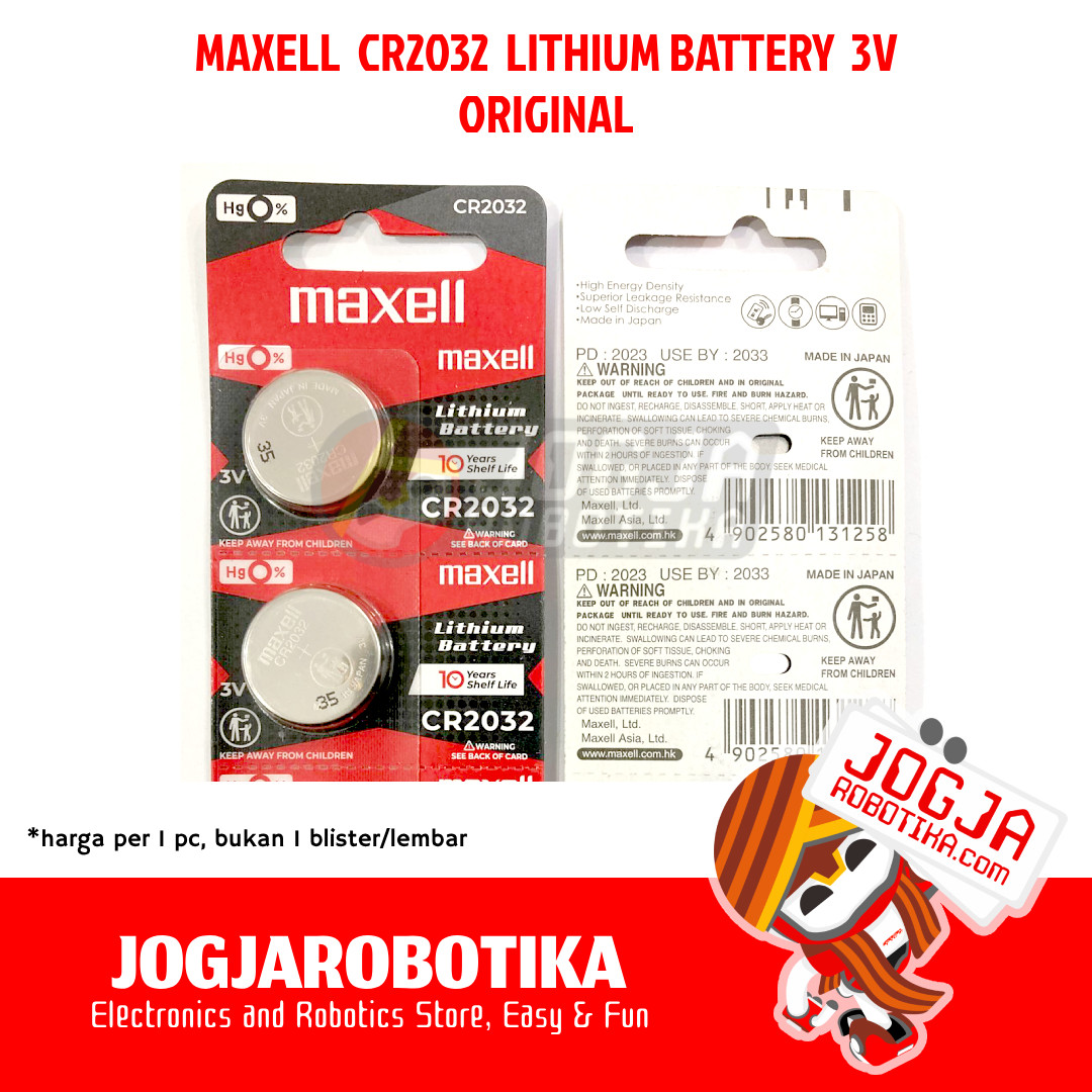Maxell CR2032 3V Lithium Battery - Original