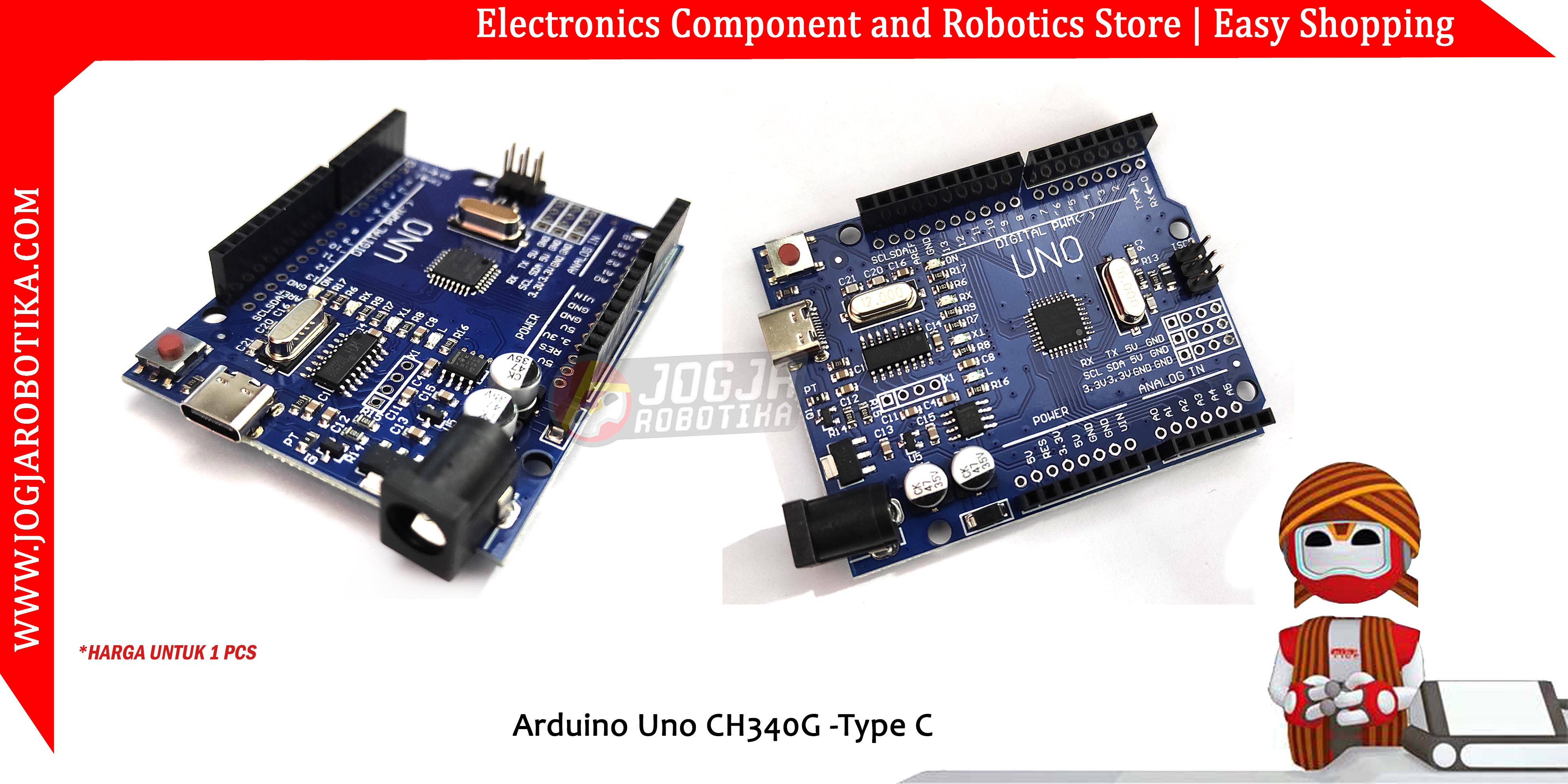 Arduino Uno ATmega328PB SMD CH340G / FTDI (kw) IC-Type C