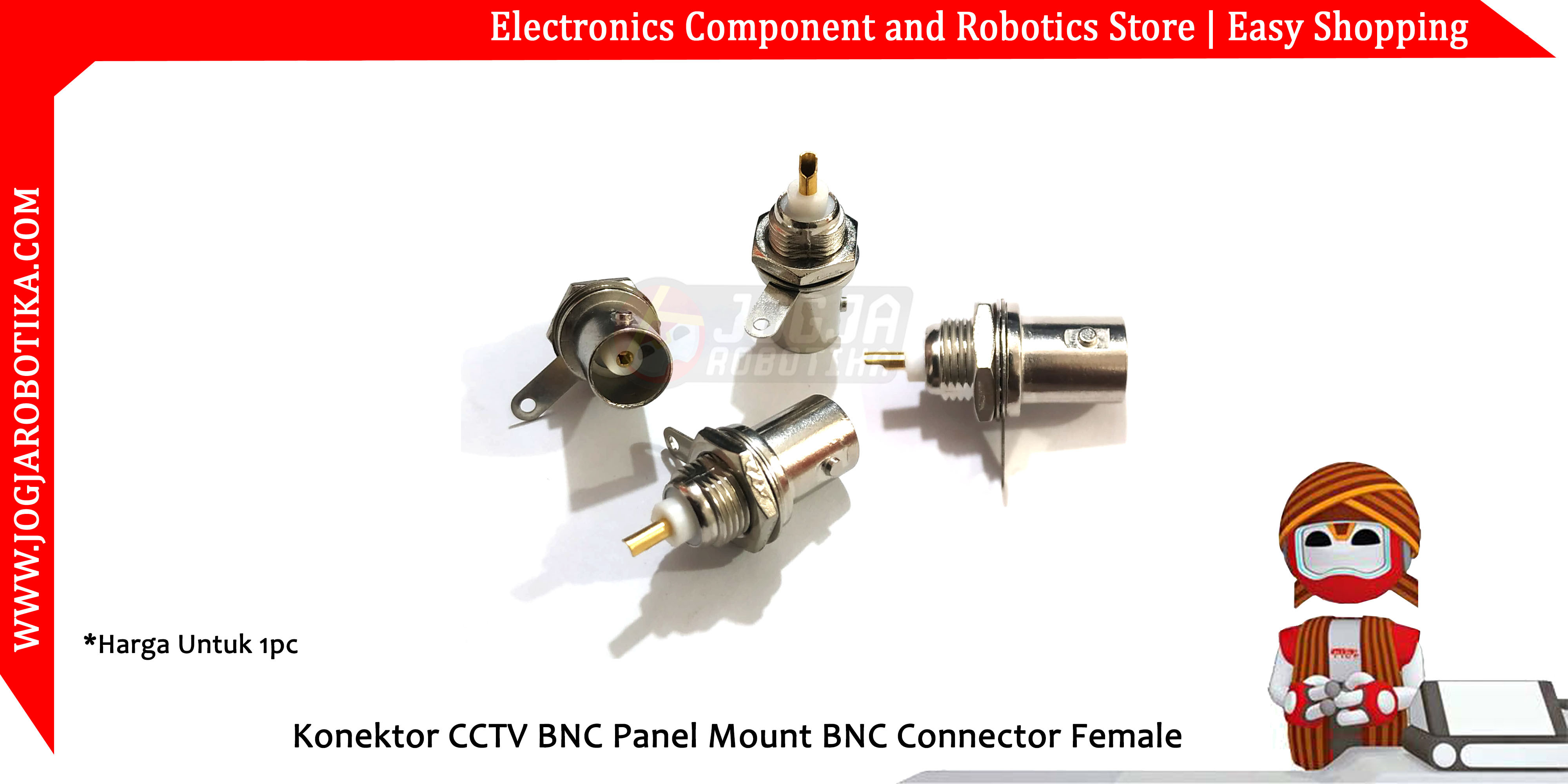 Konektor CCTV BNC Panel Mount BNC Connector Female