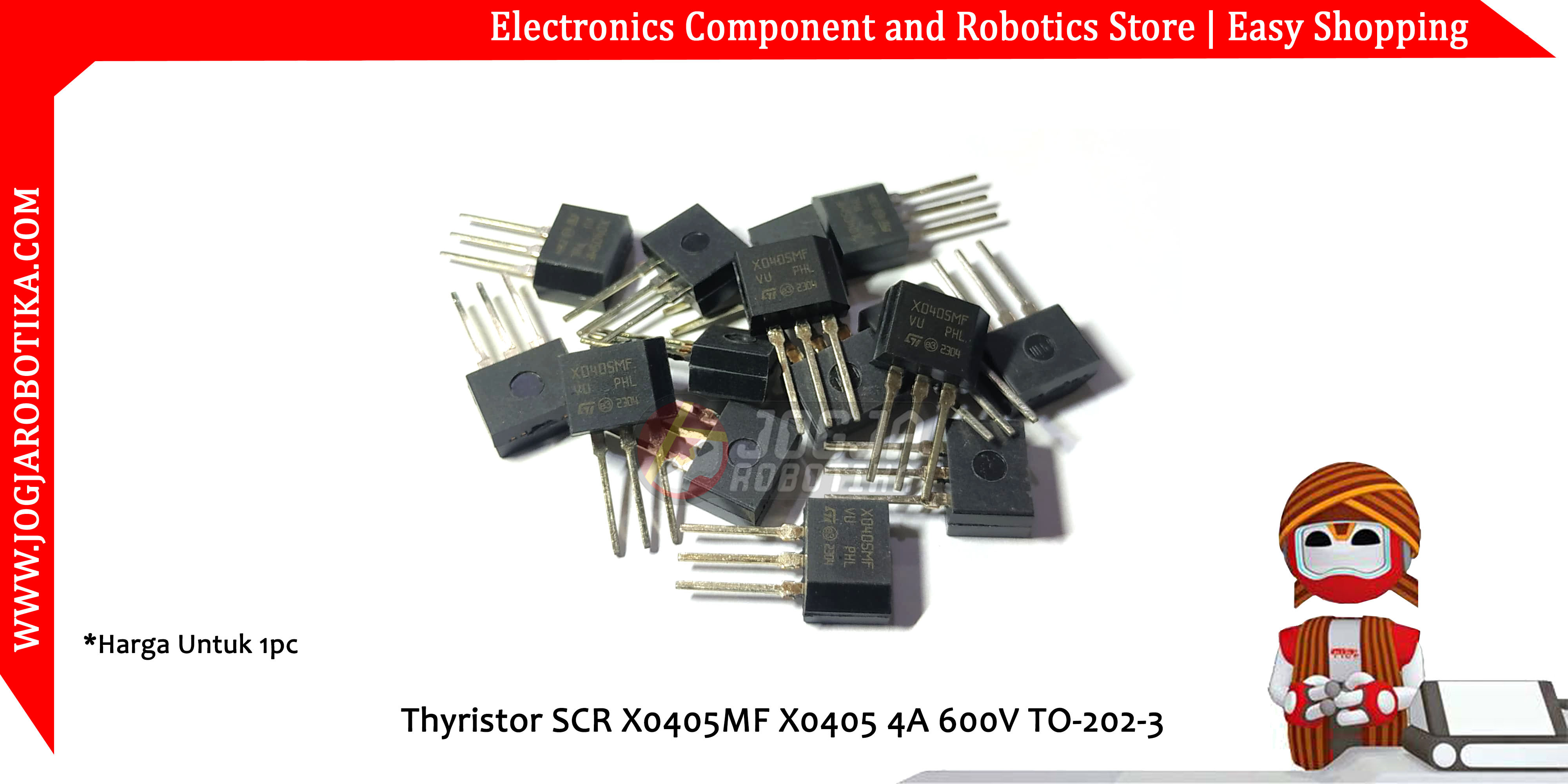 Thyristor SCR X0405MF X0405 4A 600V TO-202-3