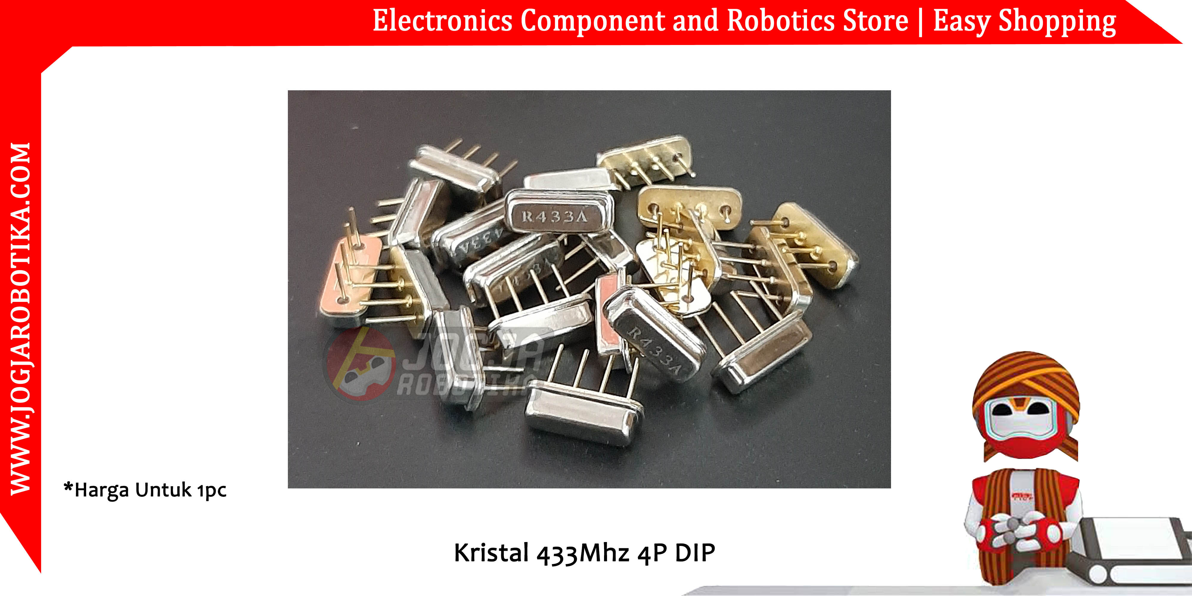 Kristal 433Mhz 4P DIP