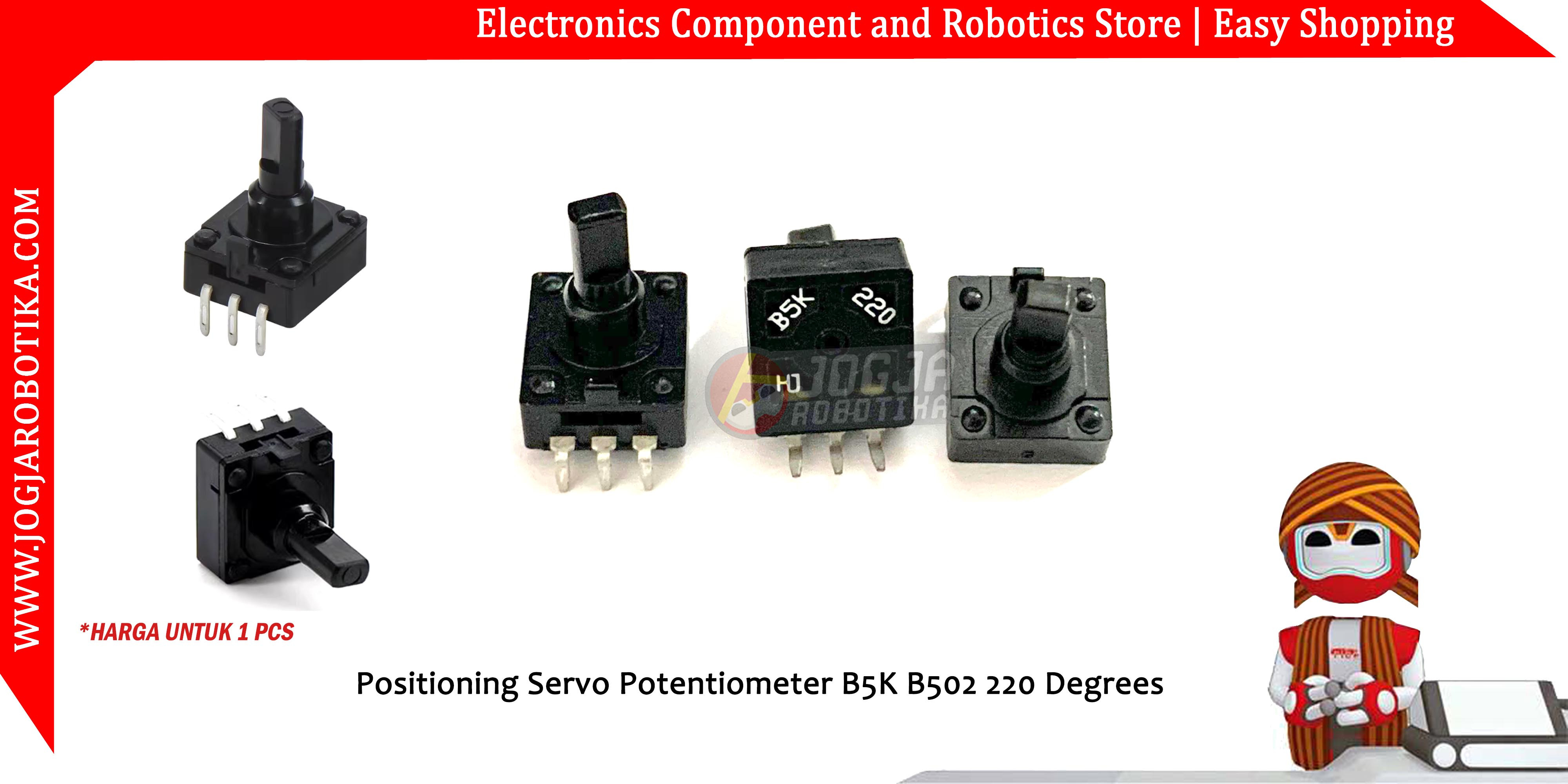 Positioning Servo Potentiometer B5K B502 220 Degrees