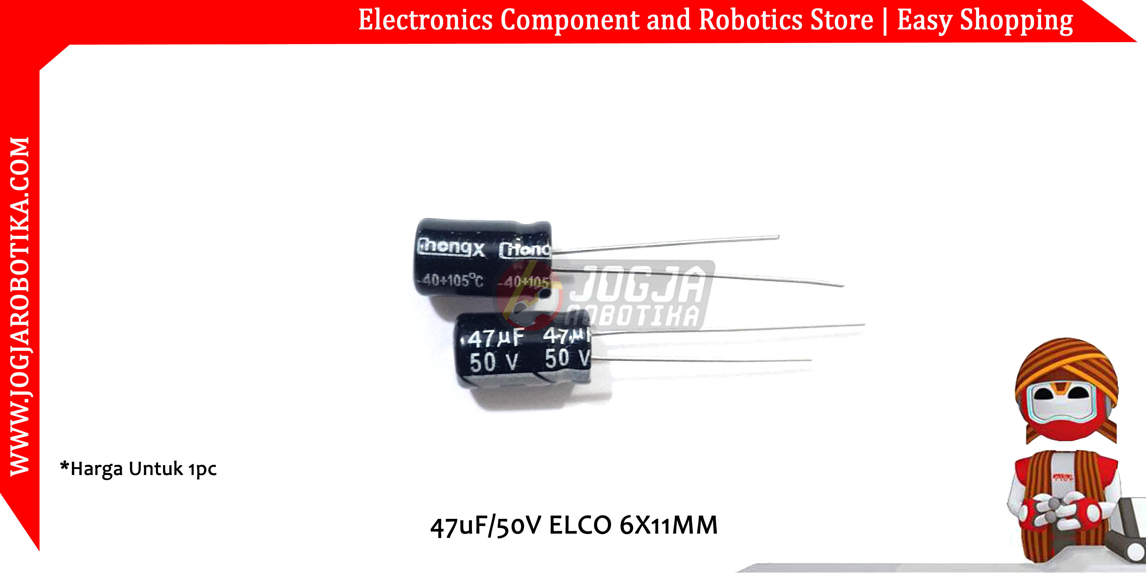 47uF/50V ELCO 6X11MM