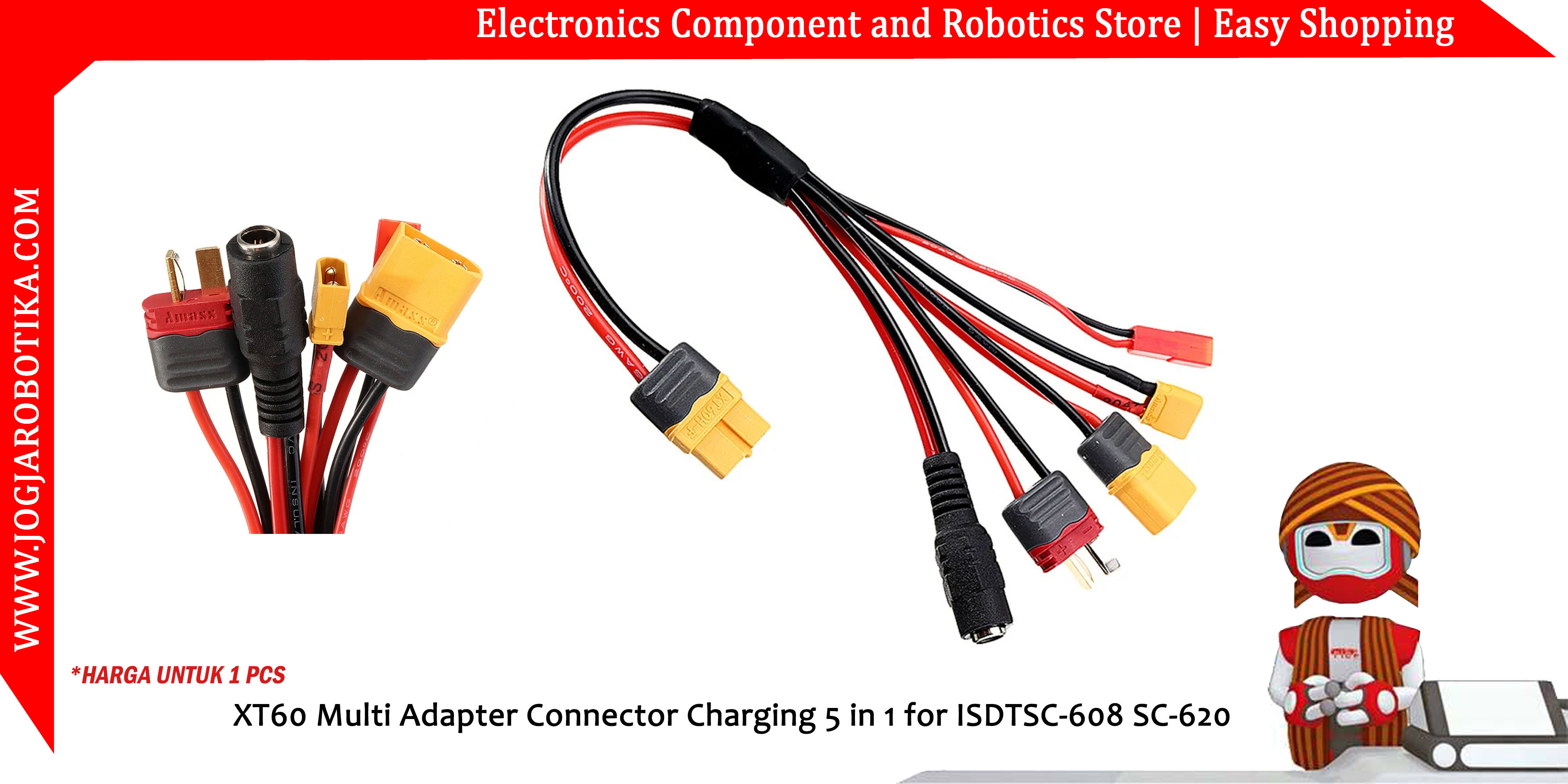 XT60 Multi Adapter Connector Charging 5 in 1 for ISDTSC-608 SC-620