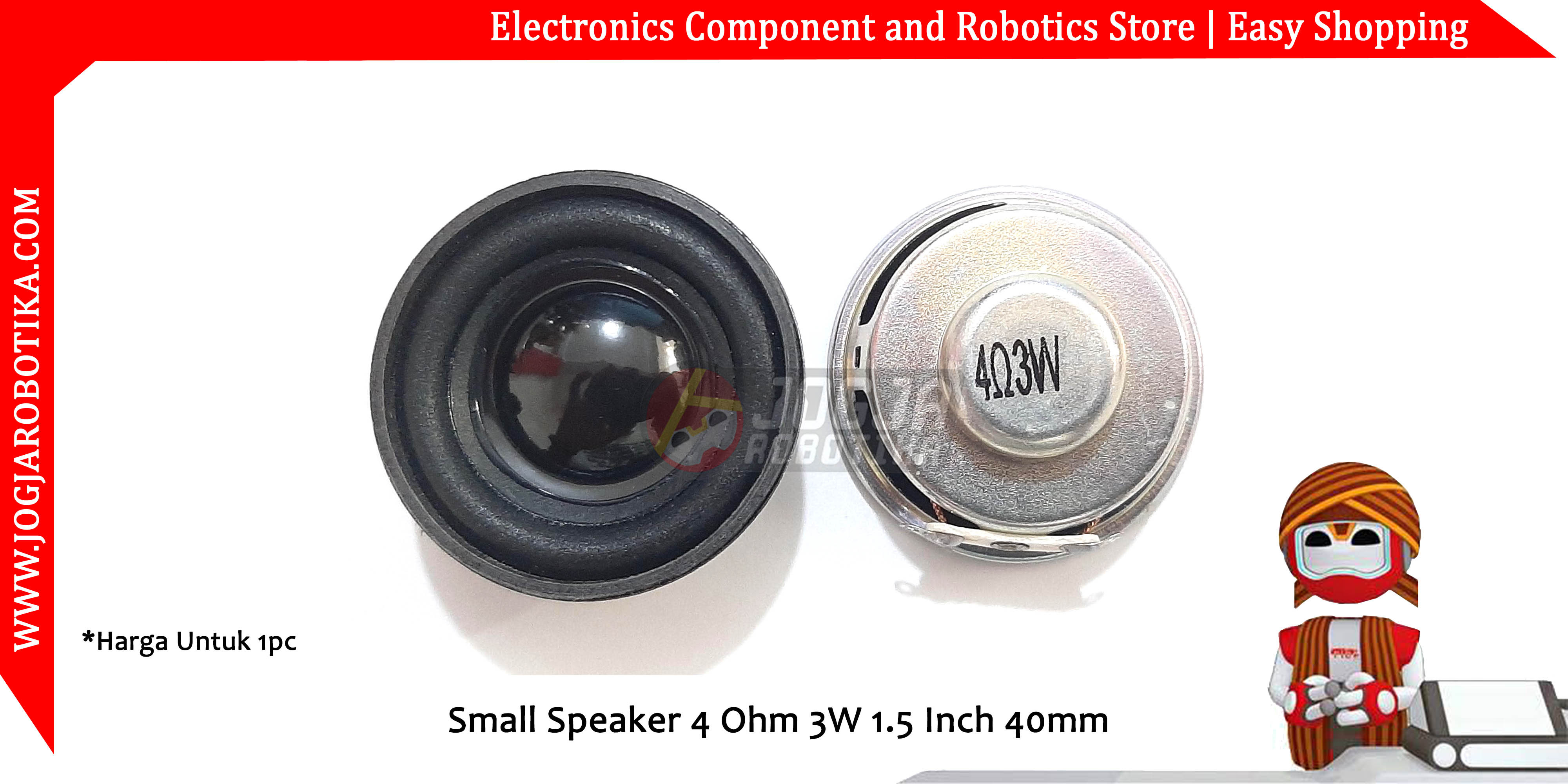Small Speaker 4 Ohm 3W 1.5 Inch 40mm