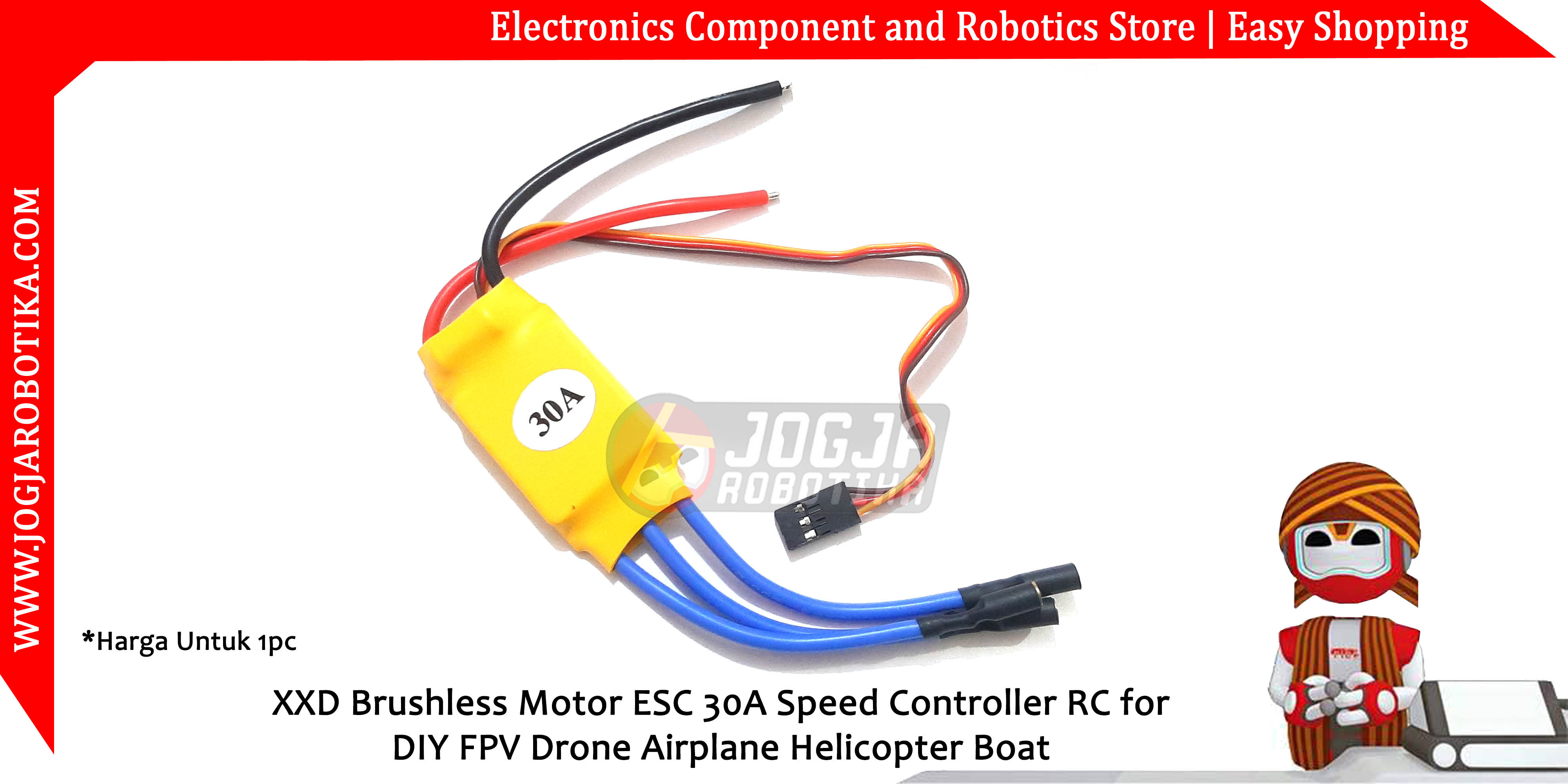 XXD Brushless Motor ESC 30A Speed Controller RC for DIY FPV Drone Airplane Helicopter Boat