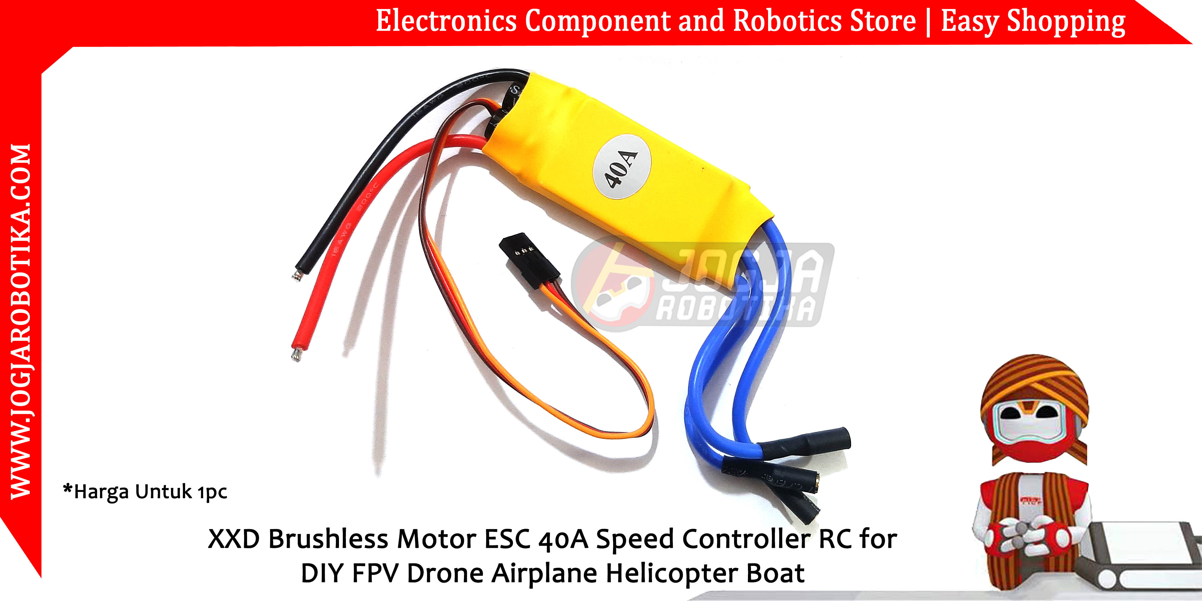 XXD Brushless Motor ESC 40A Speed Controller RC for DIY FPV Drone Airplane Helicopter Boat